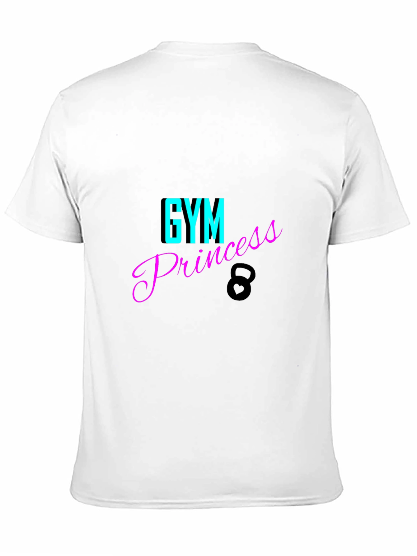 Gym Princess Black T-Shirt Fitness Apparel