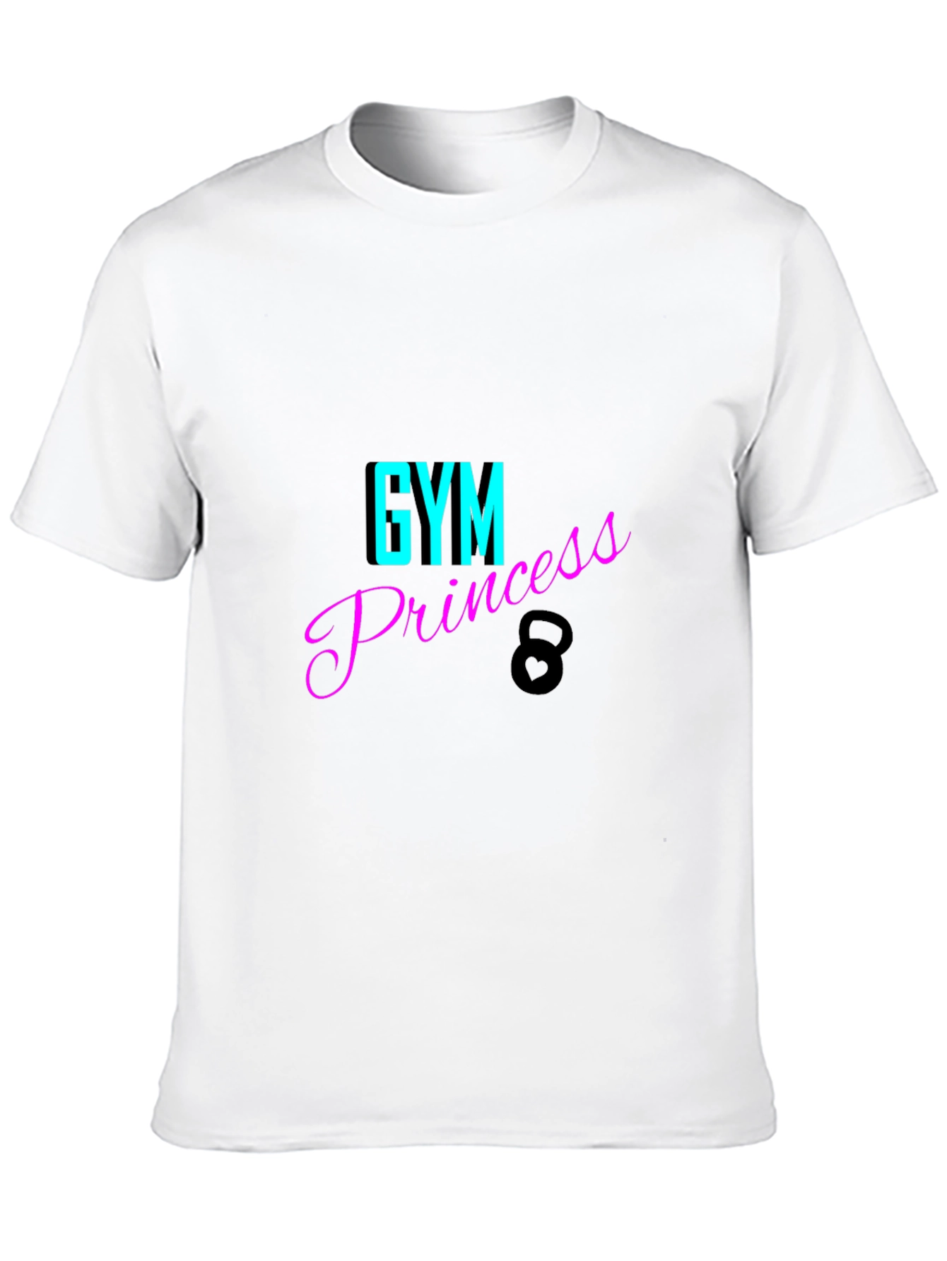 Gym Princess Black T-Shirt Fitness Apparel