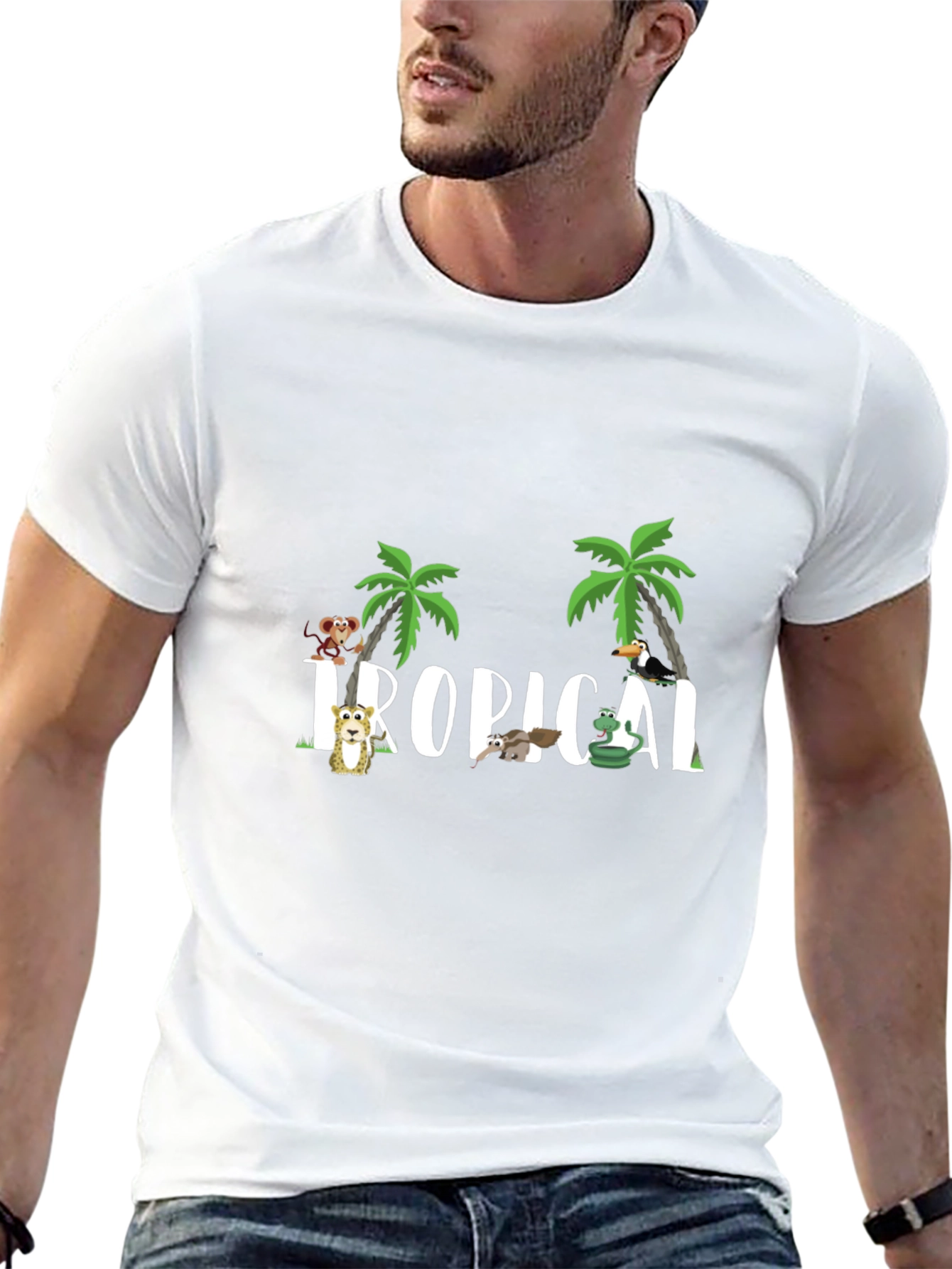 Tropical Animal Graphic Tee