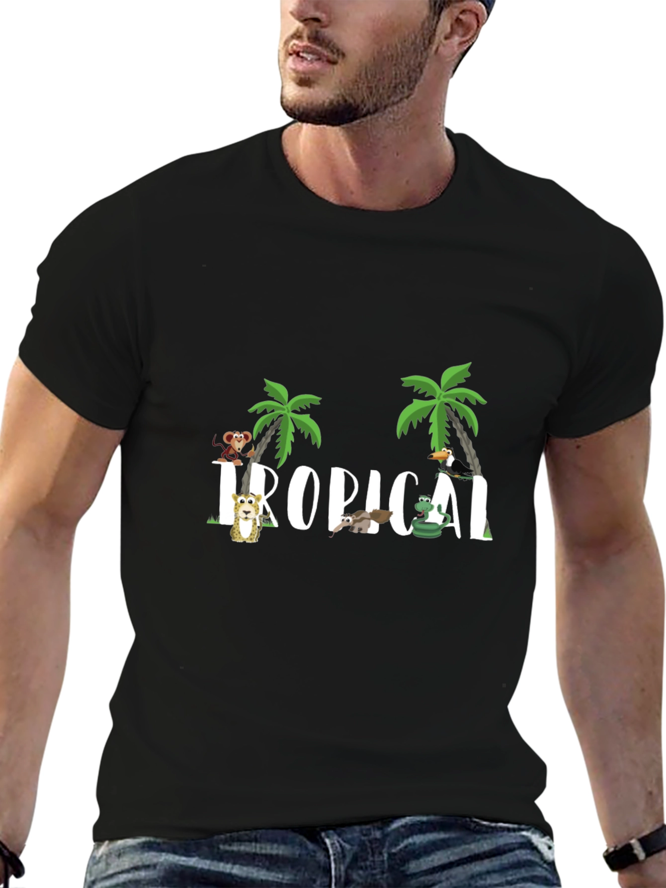 Tropical Animal Graphic Tee