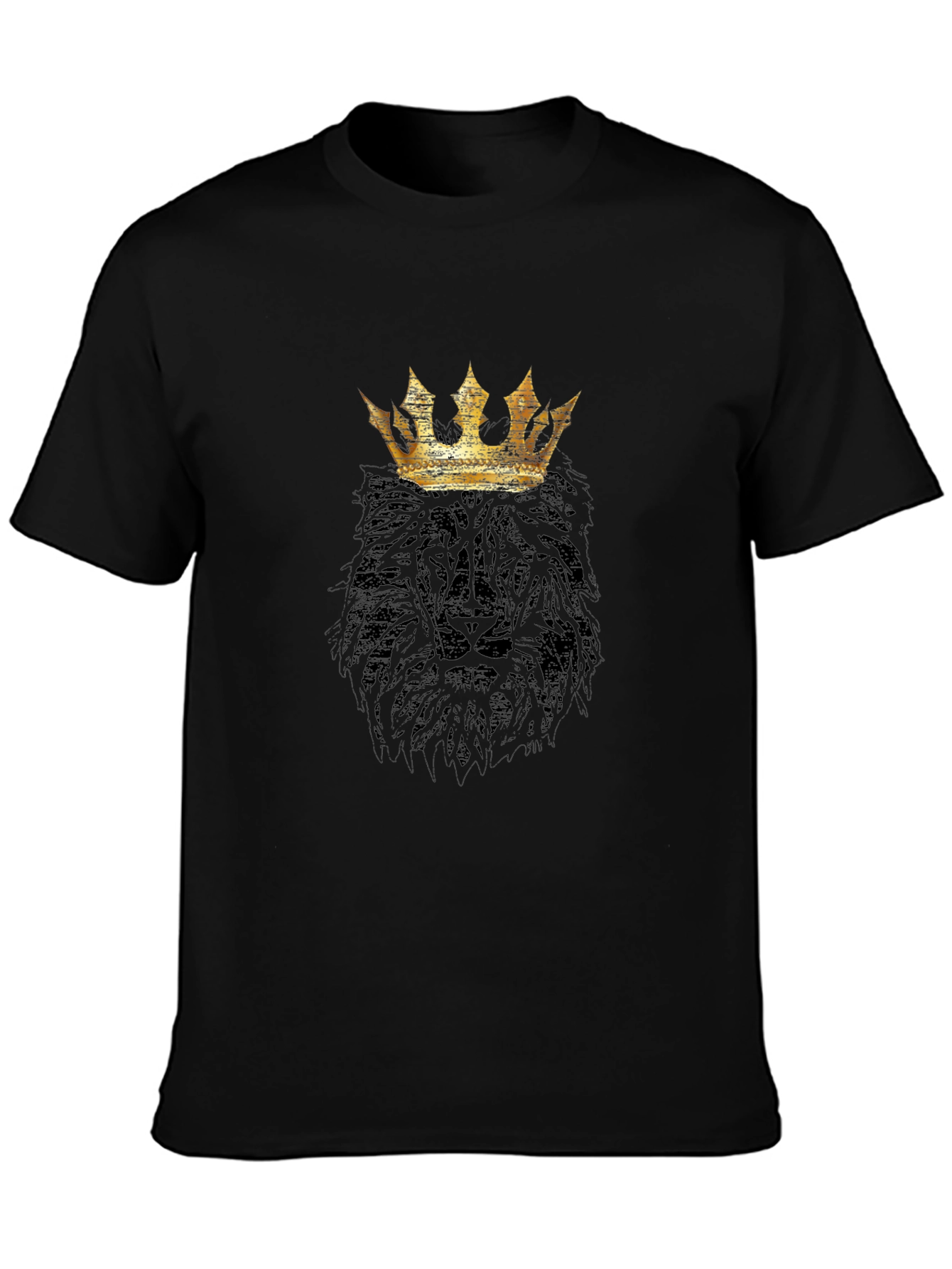King Lion Graphic T-Shirt - Black
