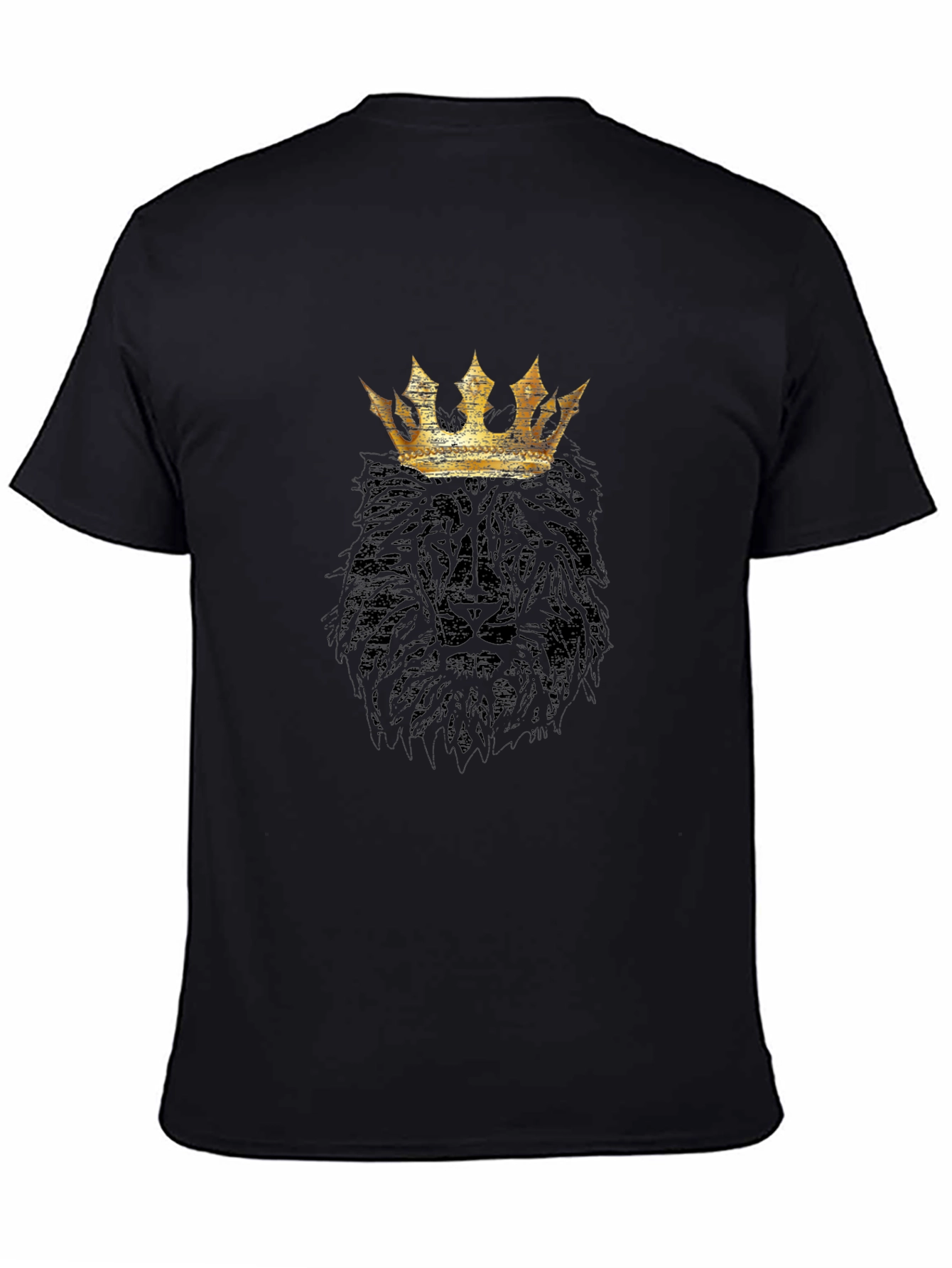 King Lion Graphic T-Shirt - Black