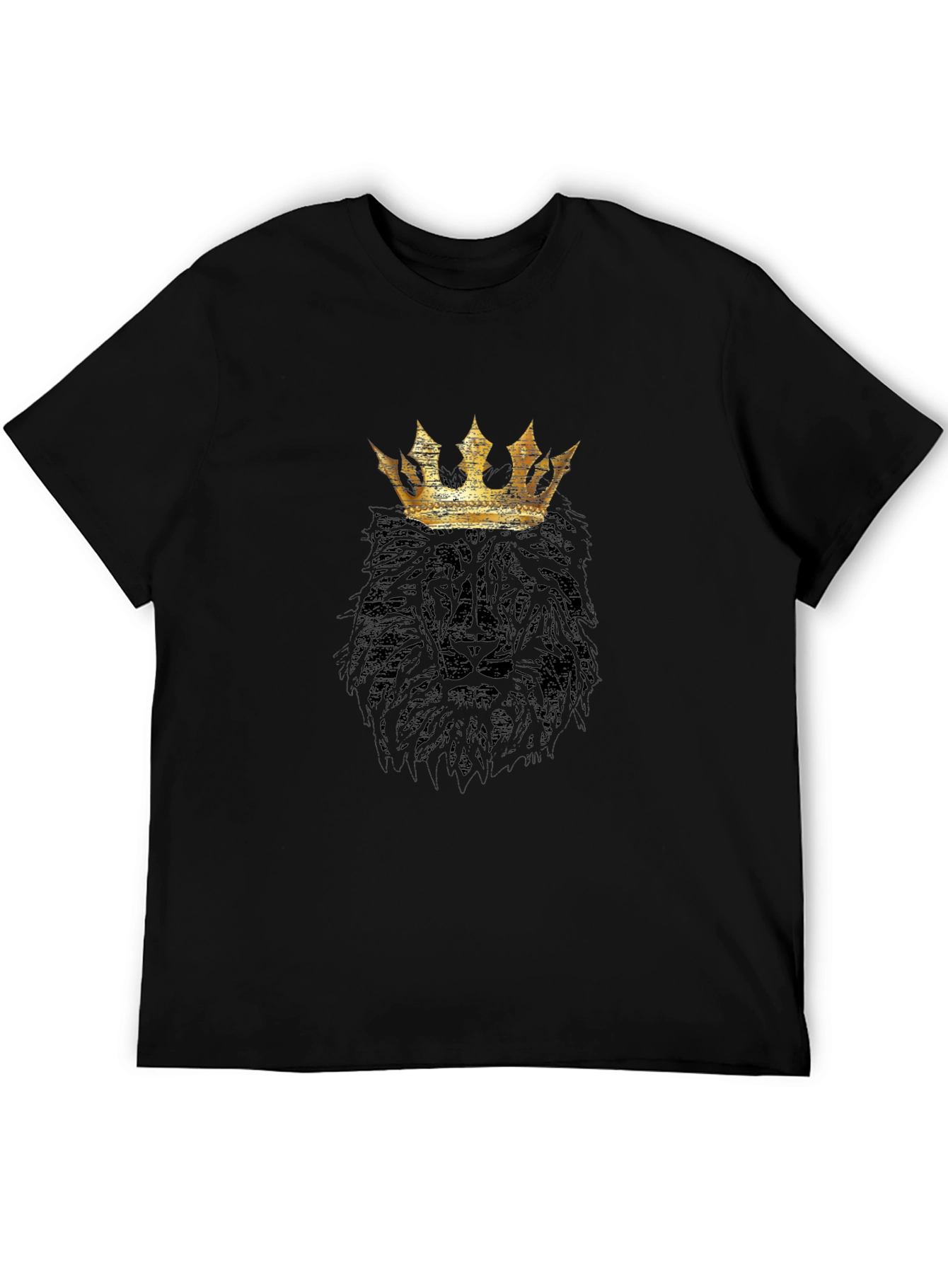 King Lion Graphic T-Shirt - Black