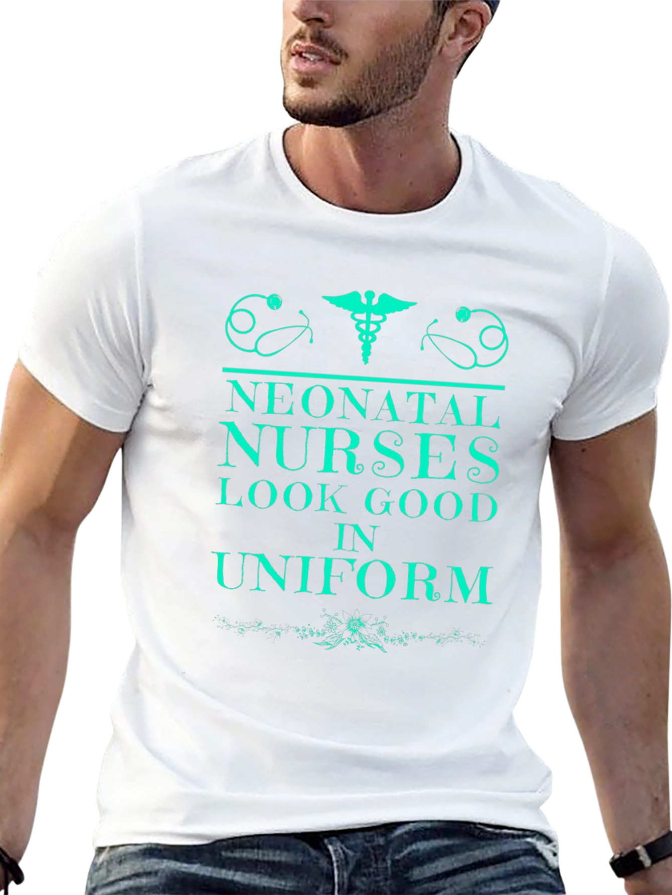 Neonatal Nurses Look Good In Uniform Black T-Shirt