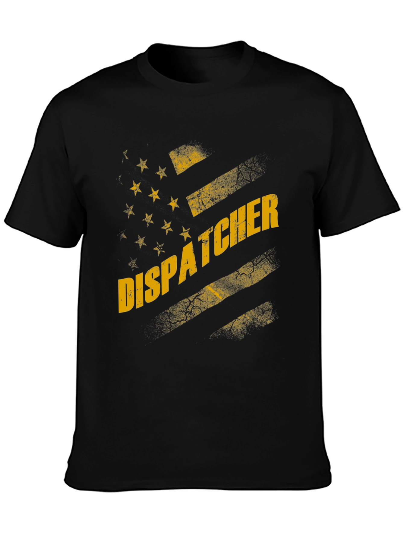 Dispatcher US Flag Graphic Tee - Black