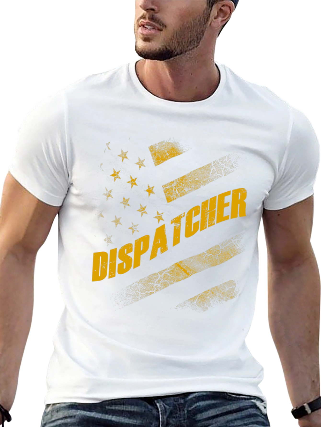 Dispatcher US Flag Graphic Tee - Black