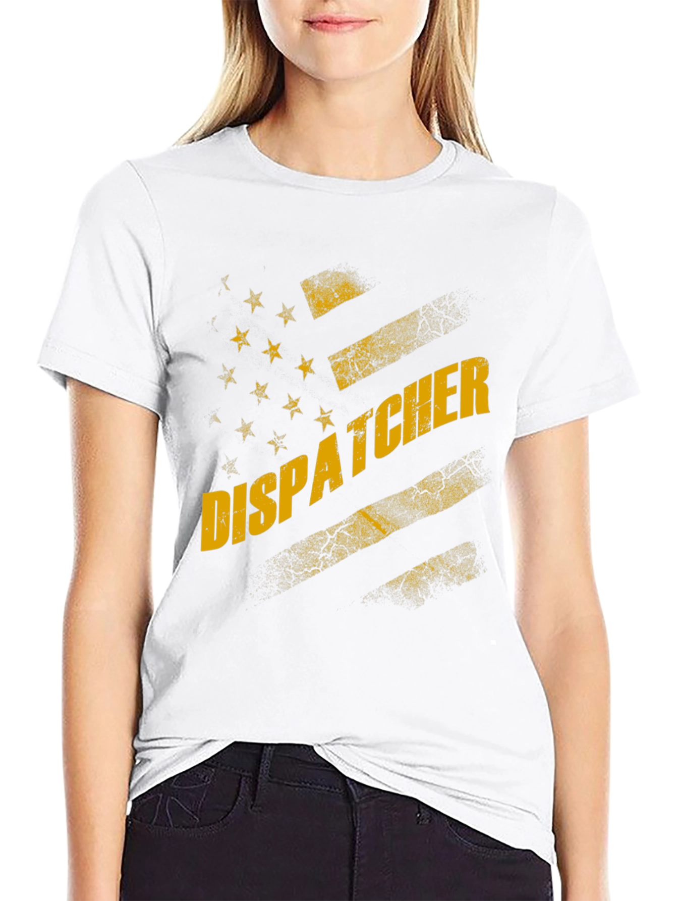 Dispatcher US Flag Graphic Tee - Black