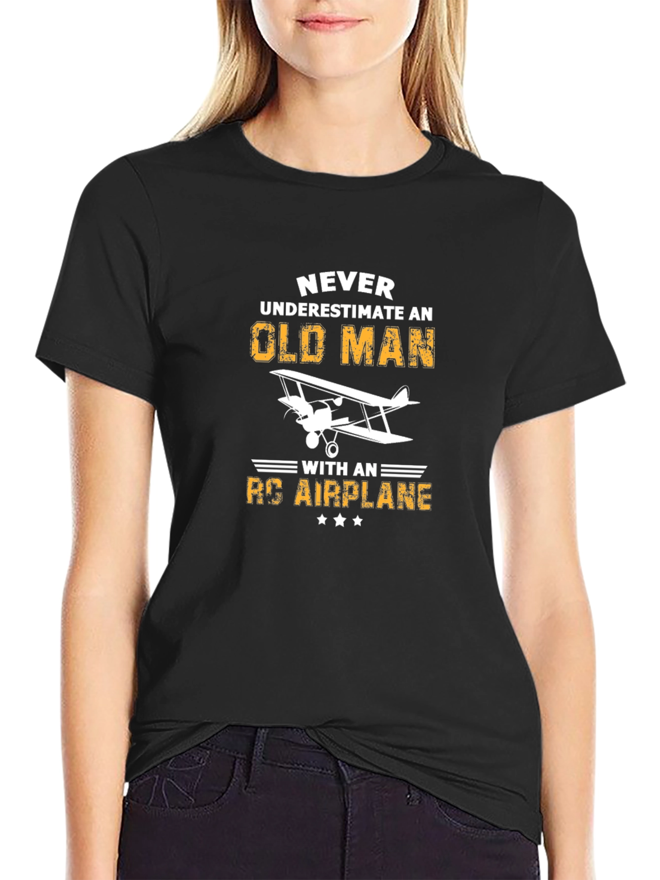 Old Man RC Airplane T-Shirt