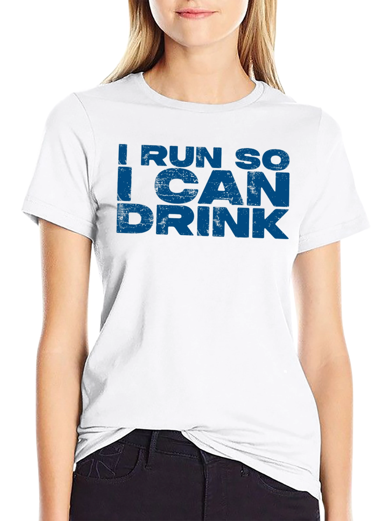 I Run So I Can Drink Funny Graphic T-Shirt