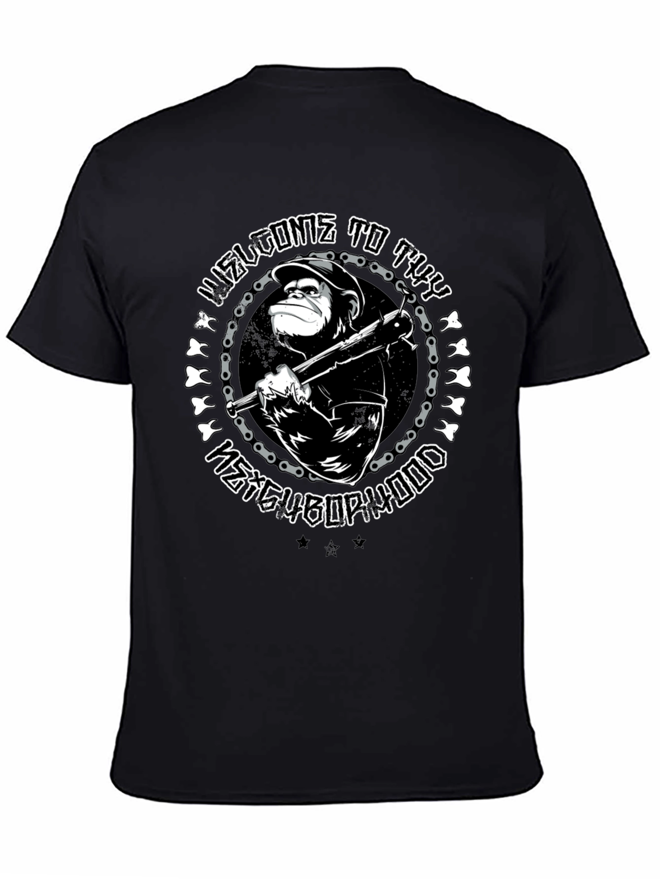 Welcome to the Neighborhood Monkey Graphic Tee