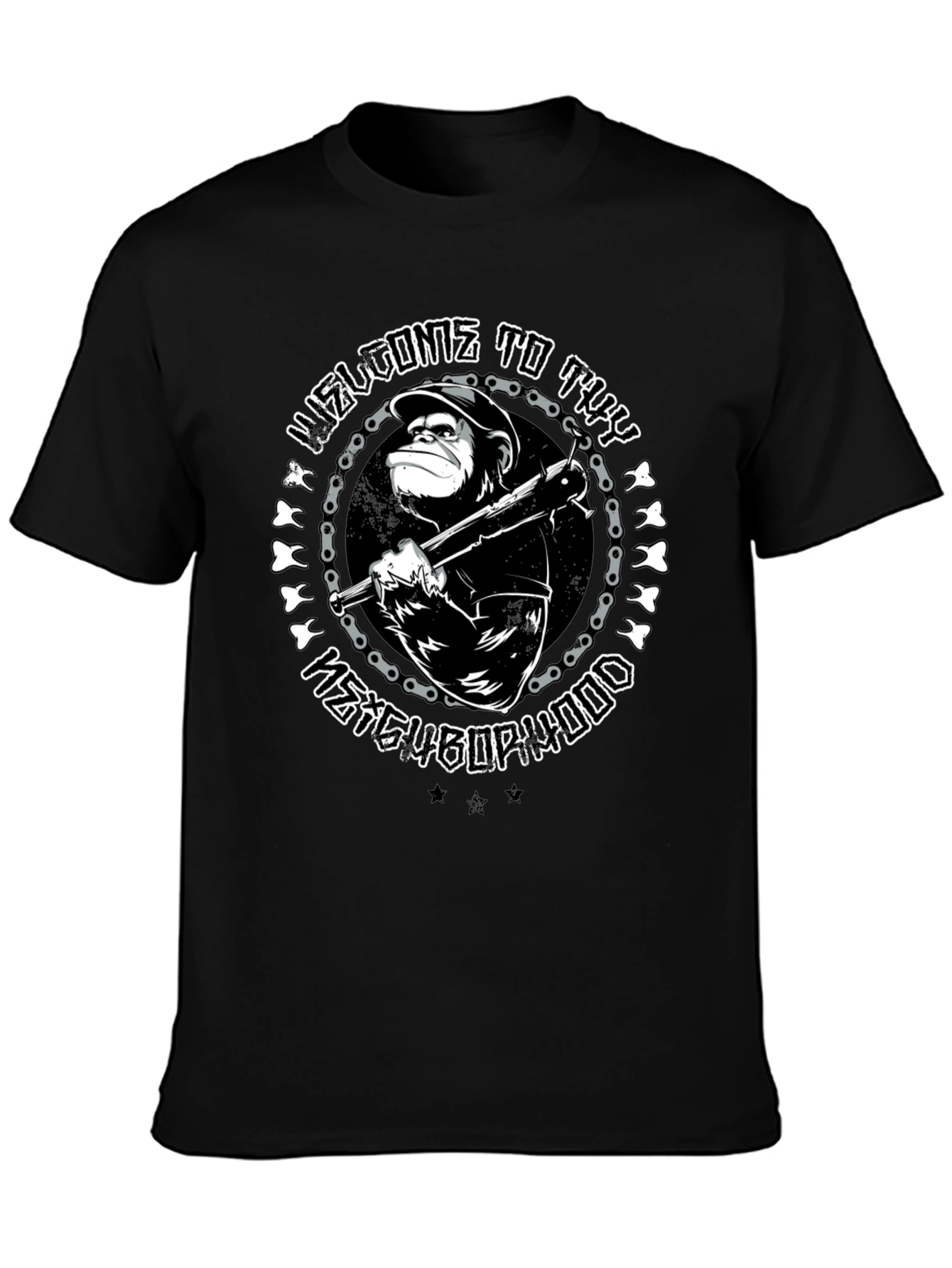 Welcome to the Neighborhood Monkey Graphic Tee