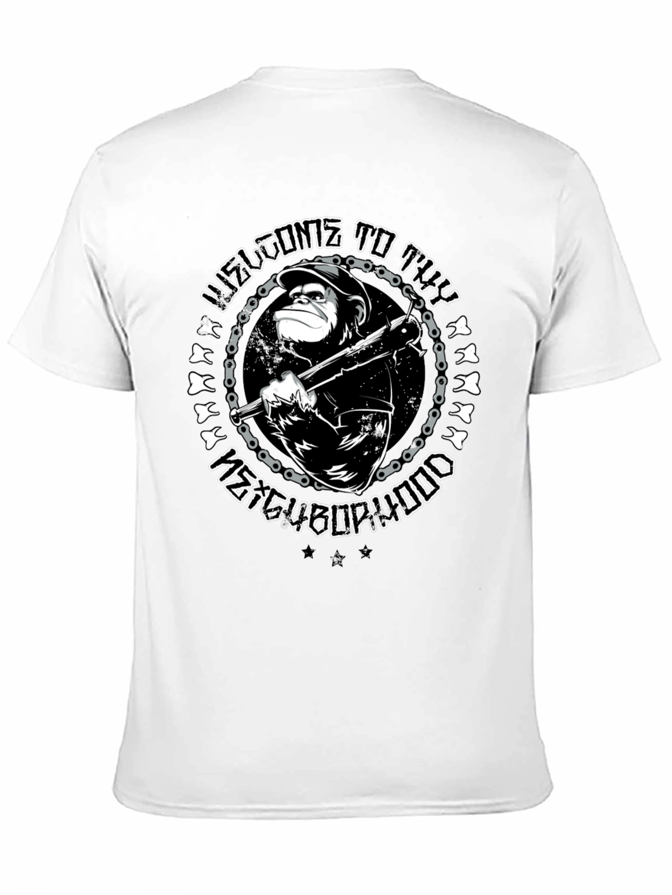 Welcome to the Neighborhood Monkey Graphic Tee