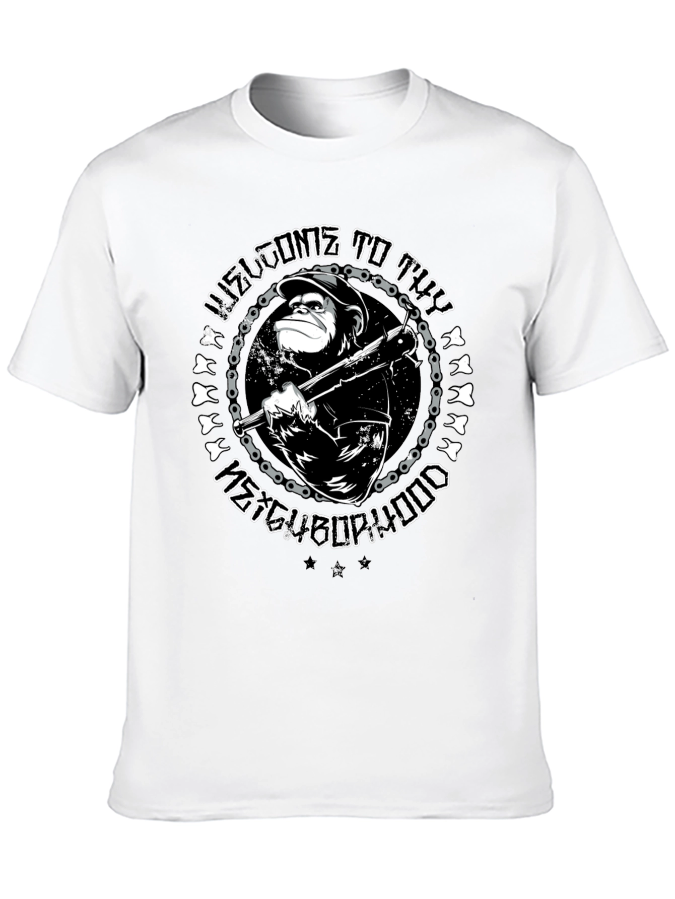 Welcome to the Neighborhood Monkey Graphic Tee