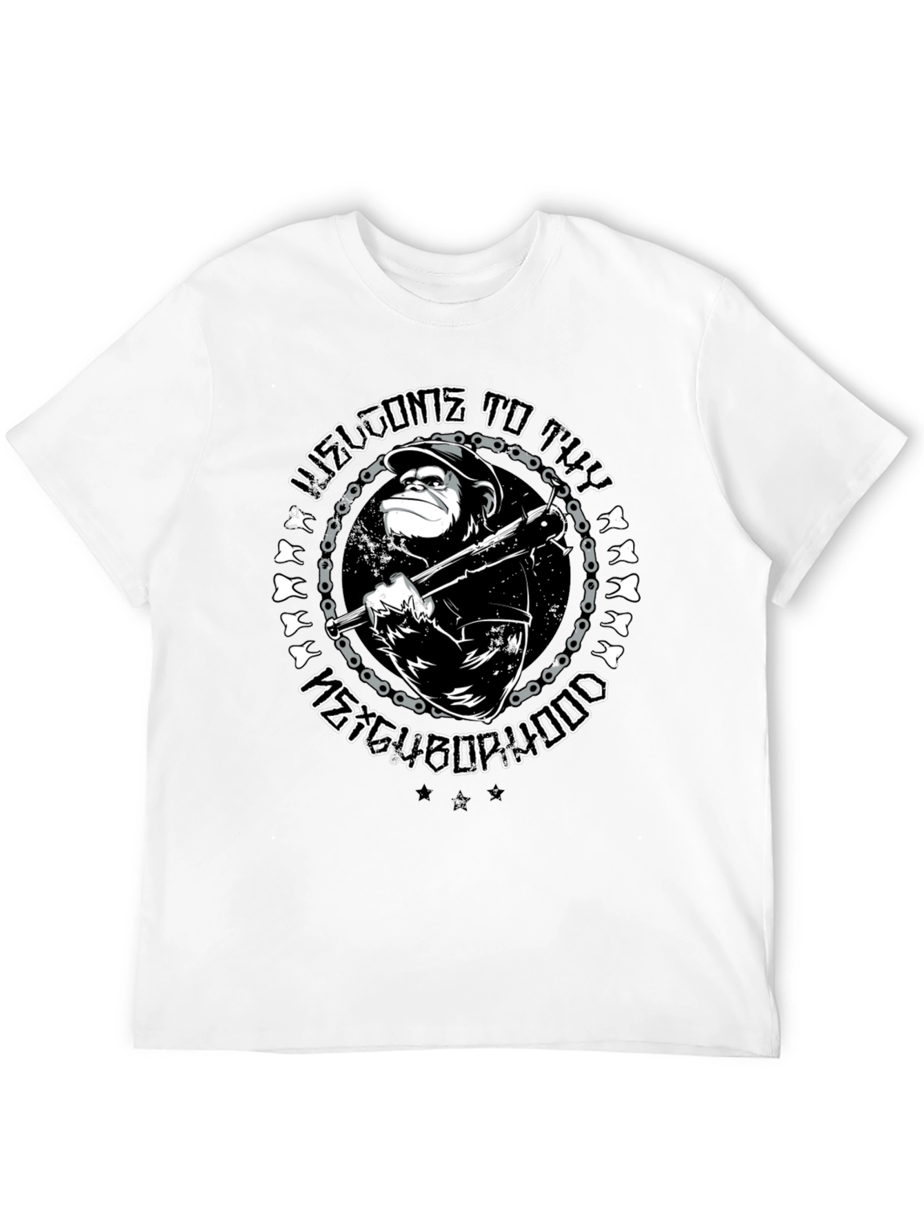 Welcome to the Neighborhood Monkey Graphic Tee