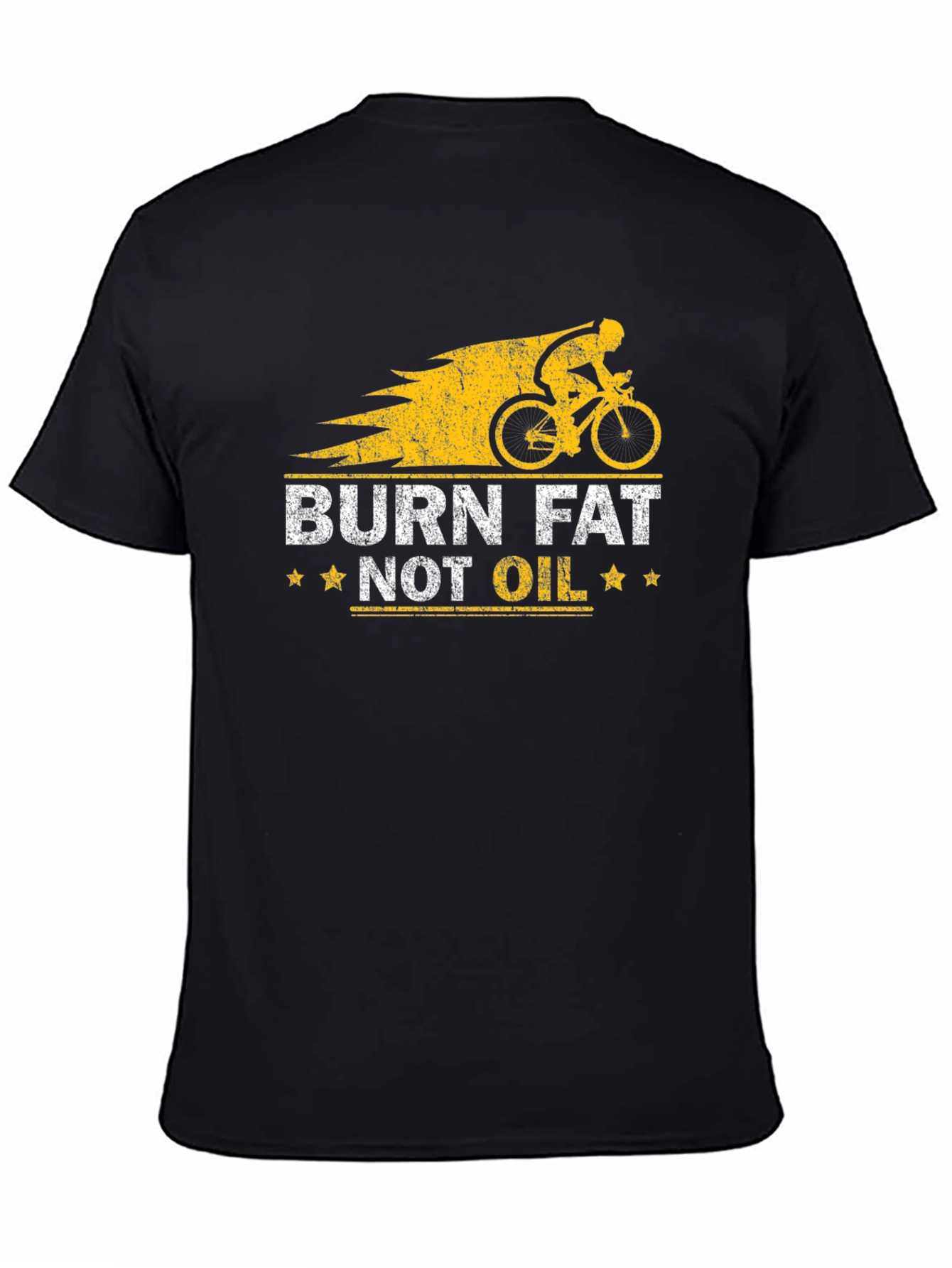 Burn Fat Not Oil T-Shirt Cycling Motivation
