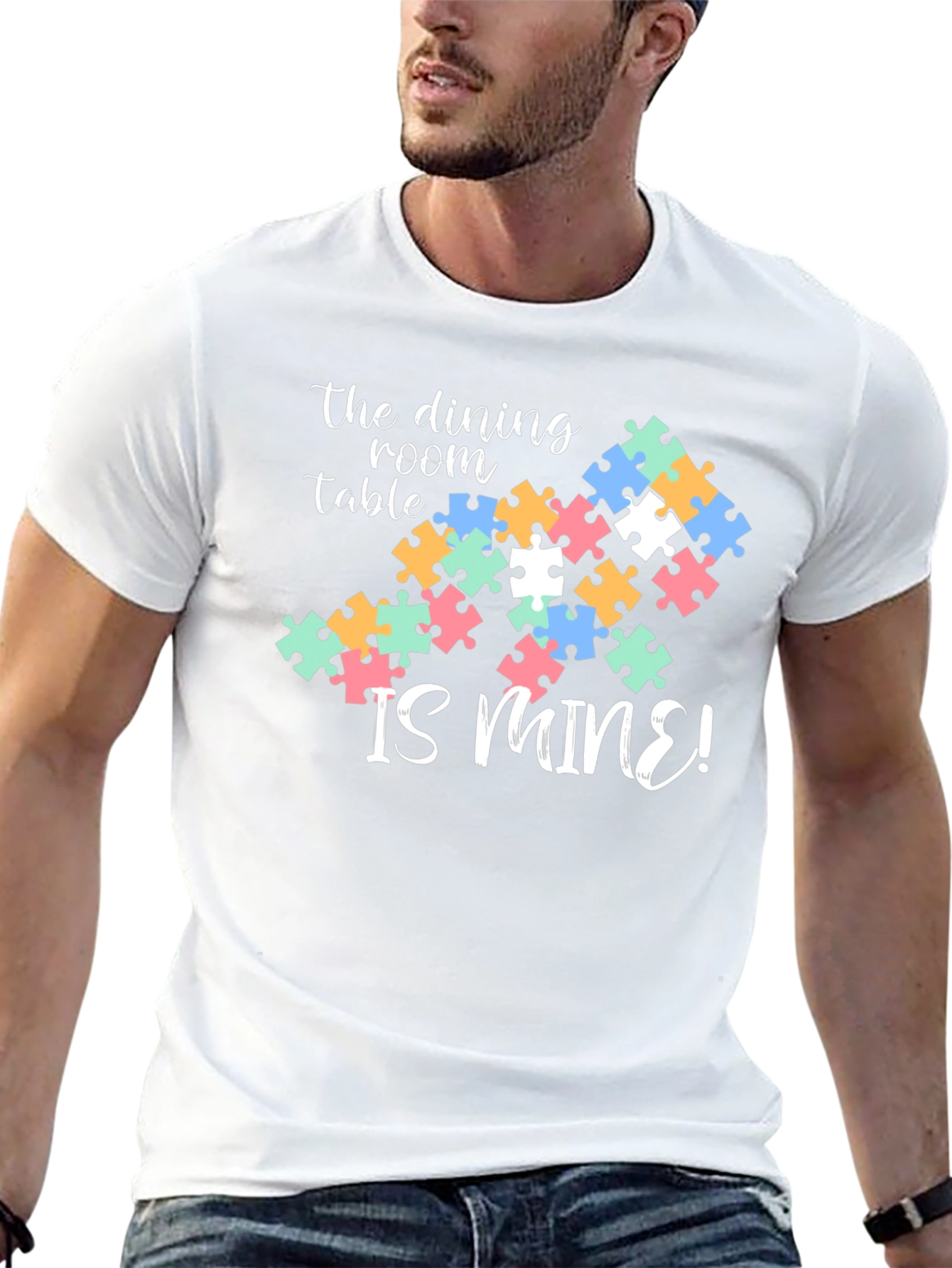 Dining Room is Mine Autism Puzzle T-Shirt