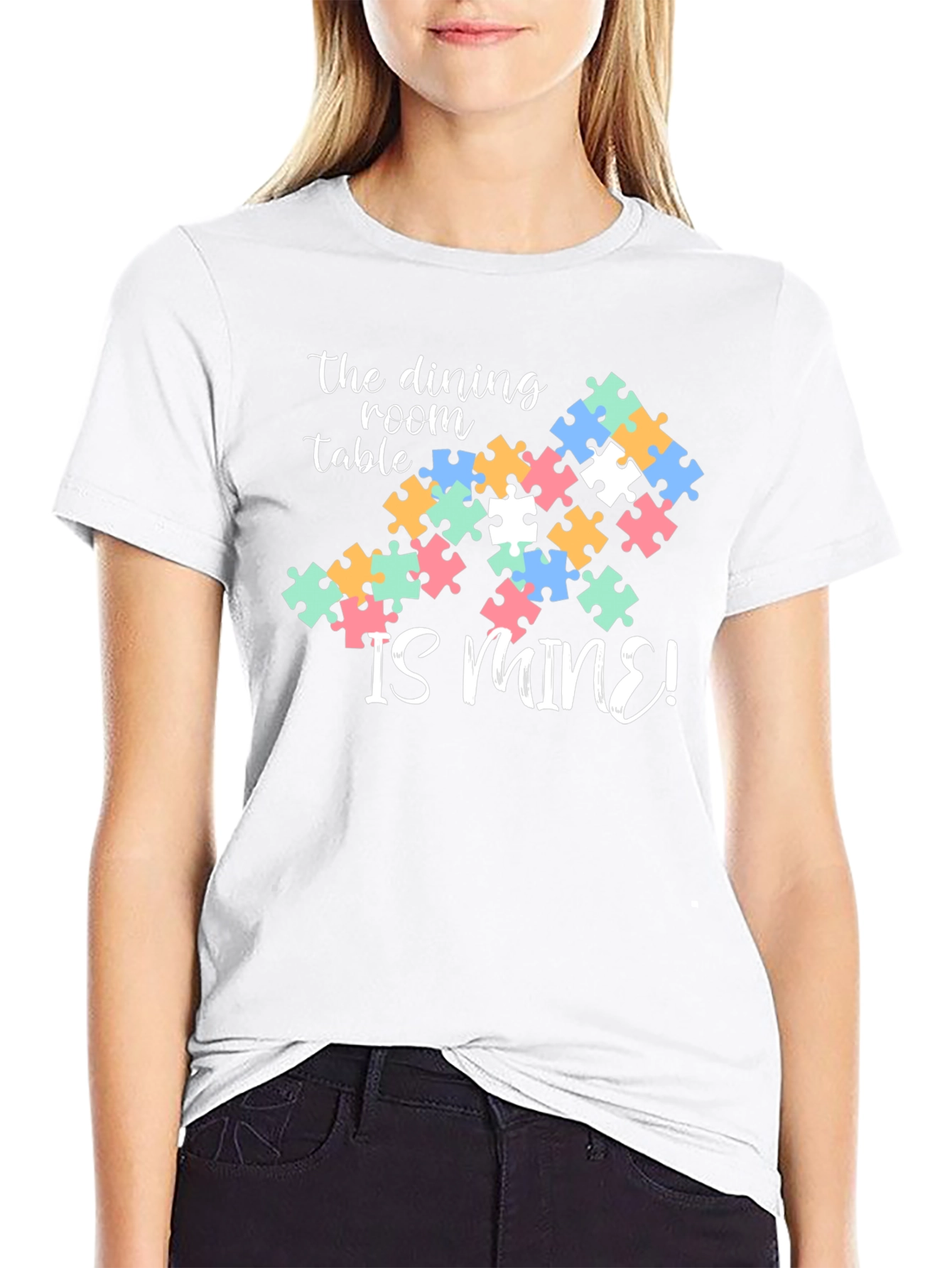 Dining Room is Mine Autism Puzzle T-Shirt