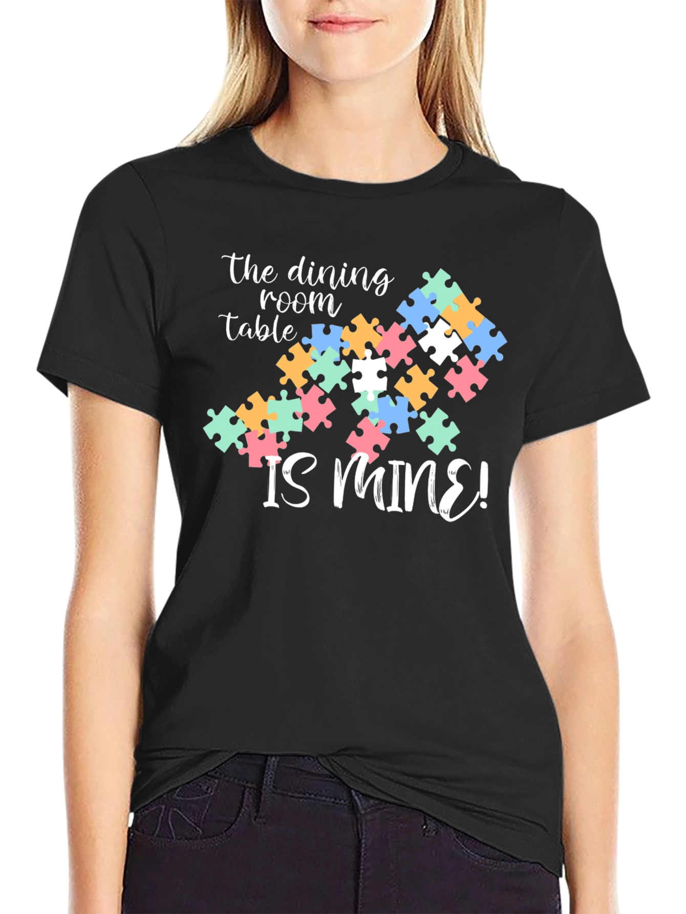 Dining Room is Mine Autism Puzzle T-Shirt