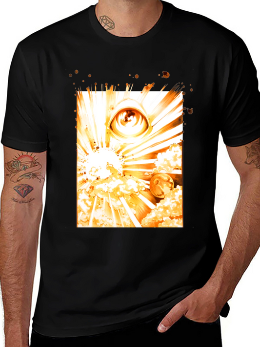 Eye of Ra Graphic Tee - Black Cotton Blend
