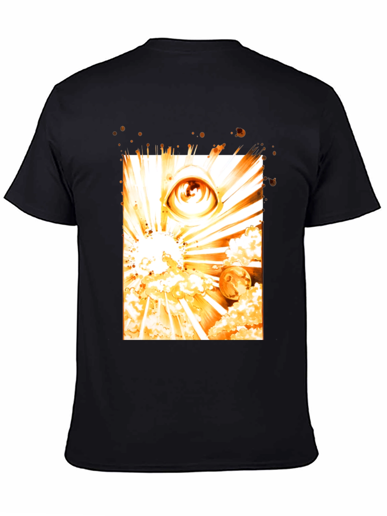 Eye of Ra Graphic Tee - Black Cotton Blend