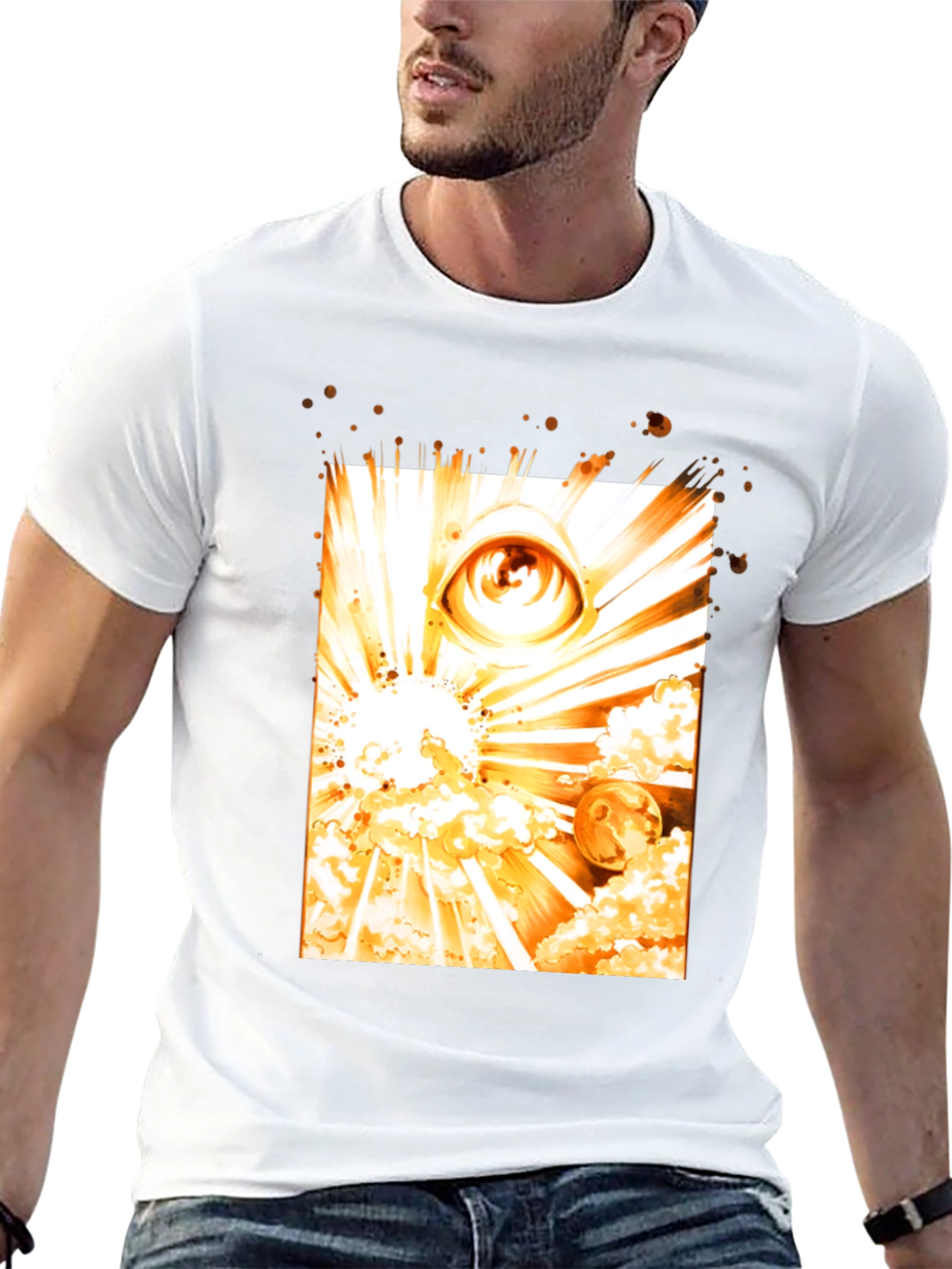 Eye of Ra Graphic Tee - Black Cotton Blend