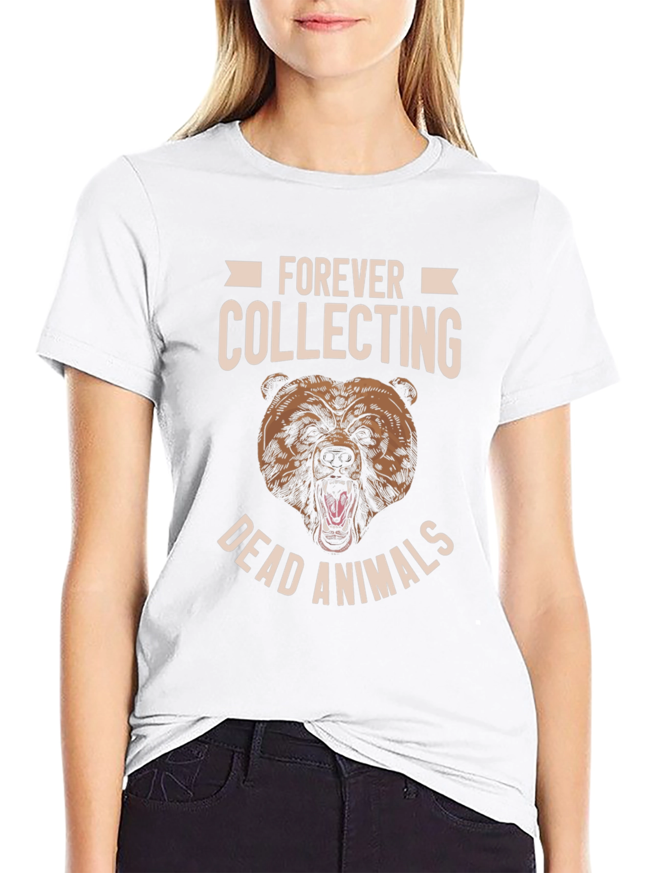 Forever Collecting Dead Animals Black Graphic Tee