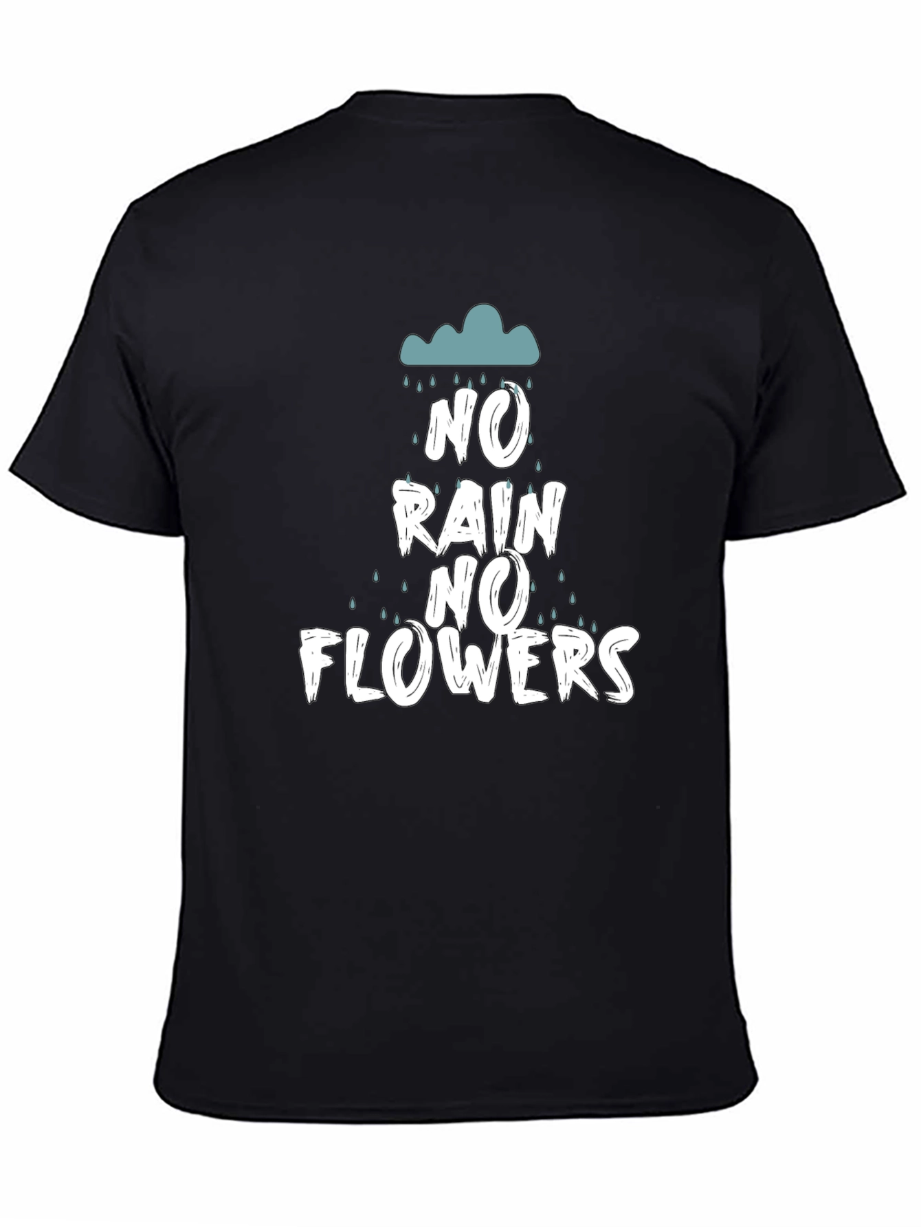 No Rain No Flowers Graphic Tee - Black