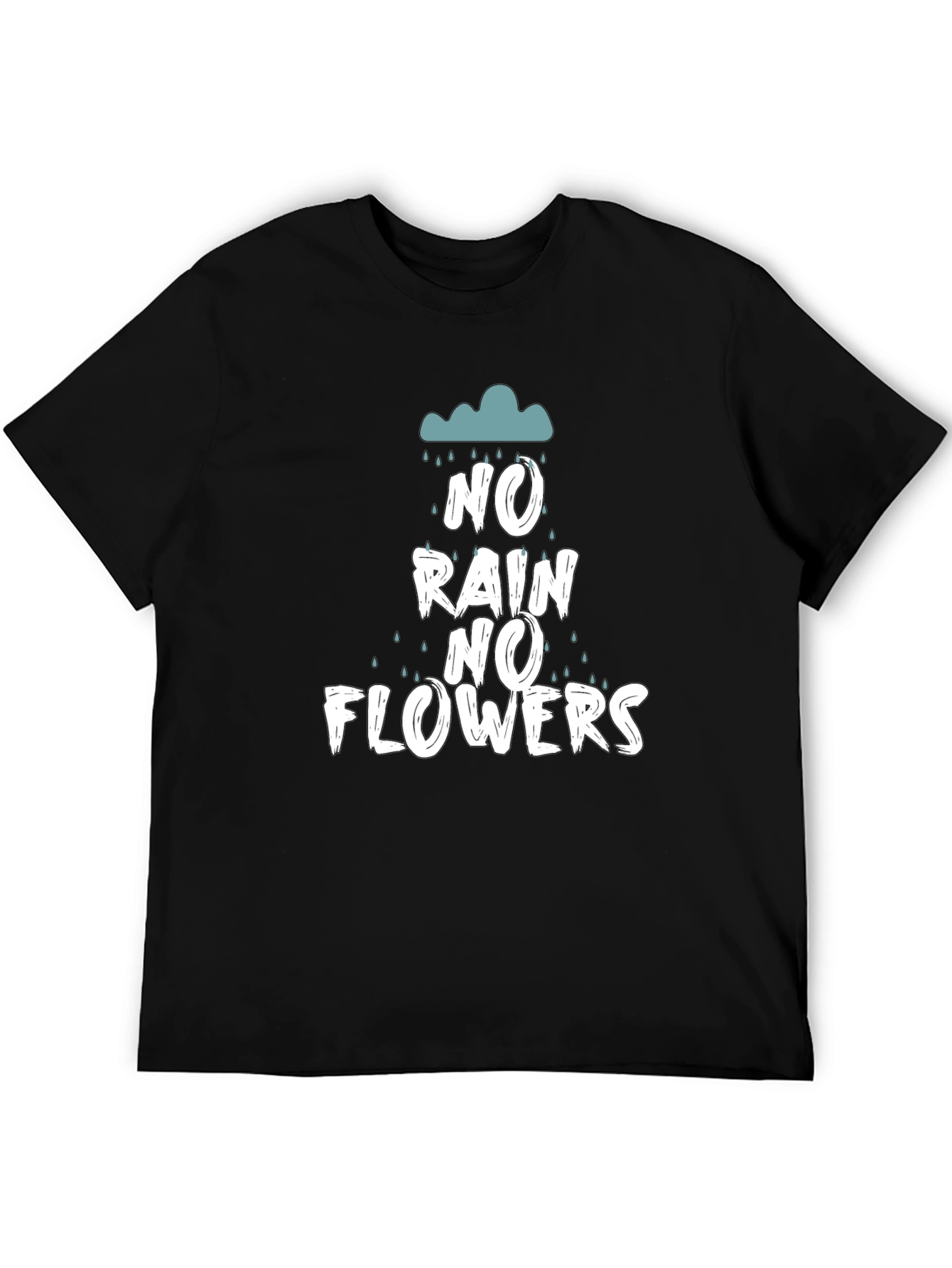 No Rain No Flowers Graphic Tee - Black