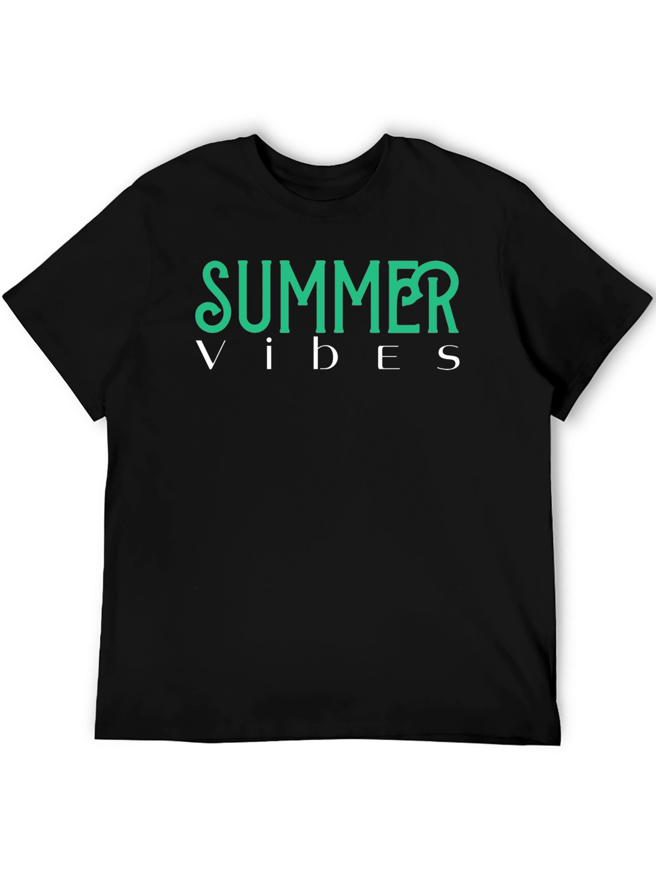 Summer Vibes Graphic Tee - Black