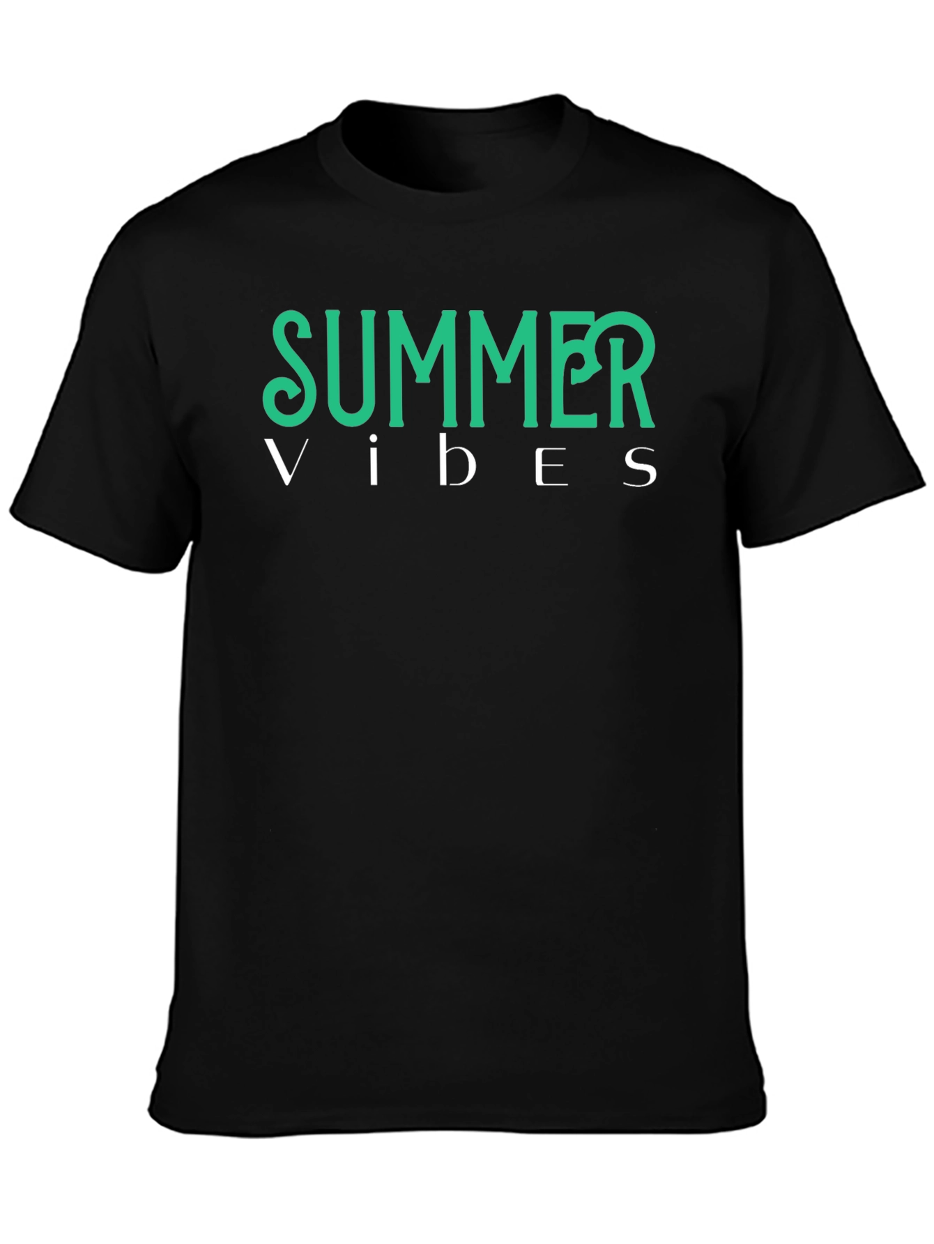 Summer Vibes Graphic Tee - Black