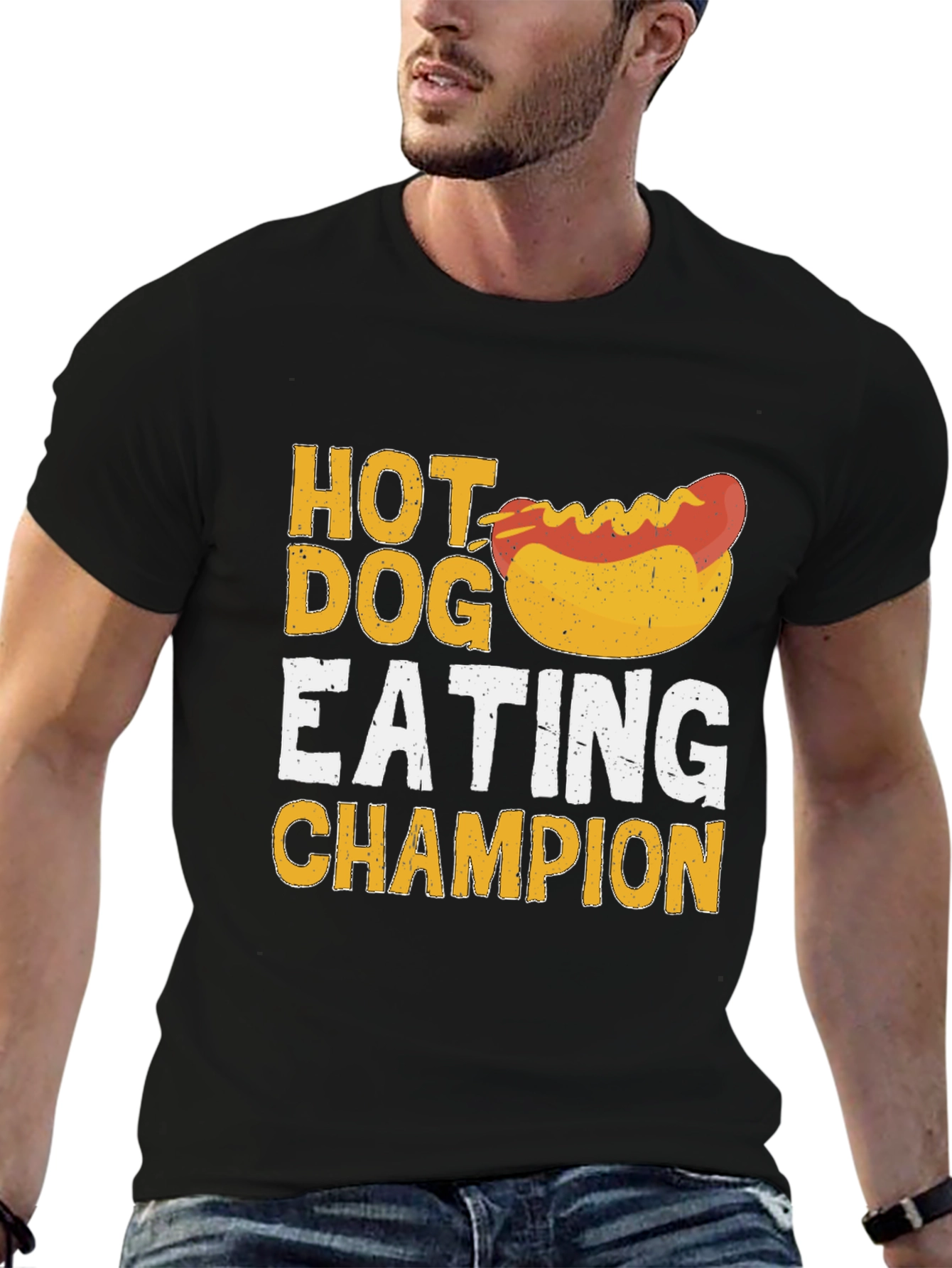 Hot Dog Eating Champion Graphic T-Shirt