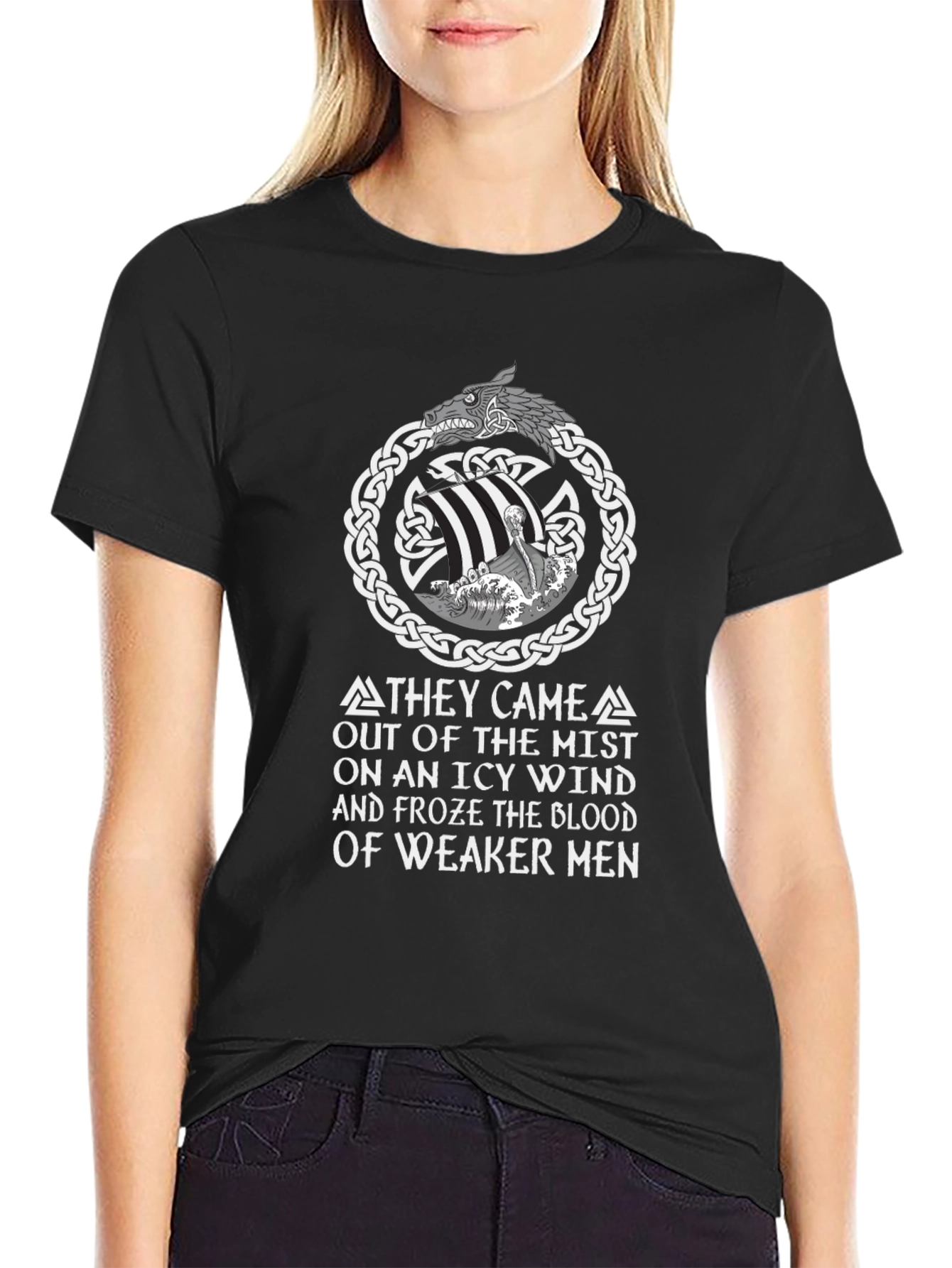Viking T-Shirt:  They Came Out of the Mist Design
