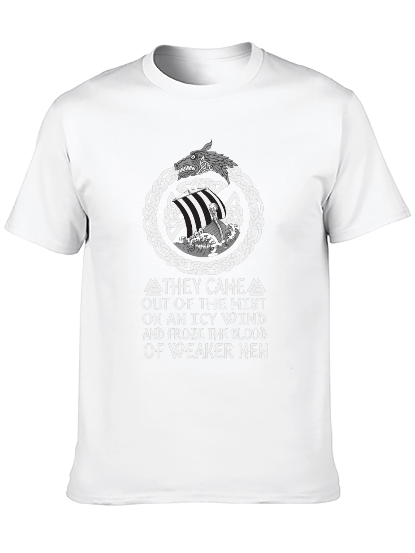 Viking T-Shirt:  They Came Out of the Mist Design