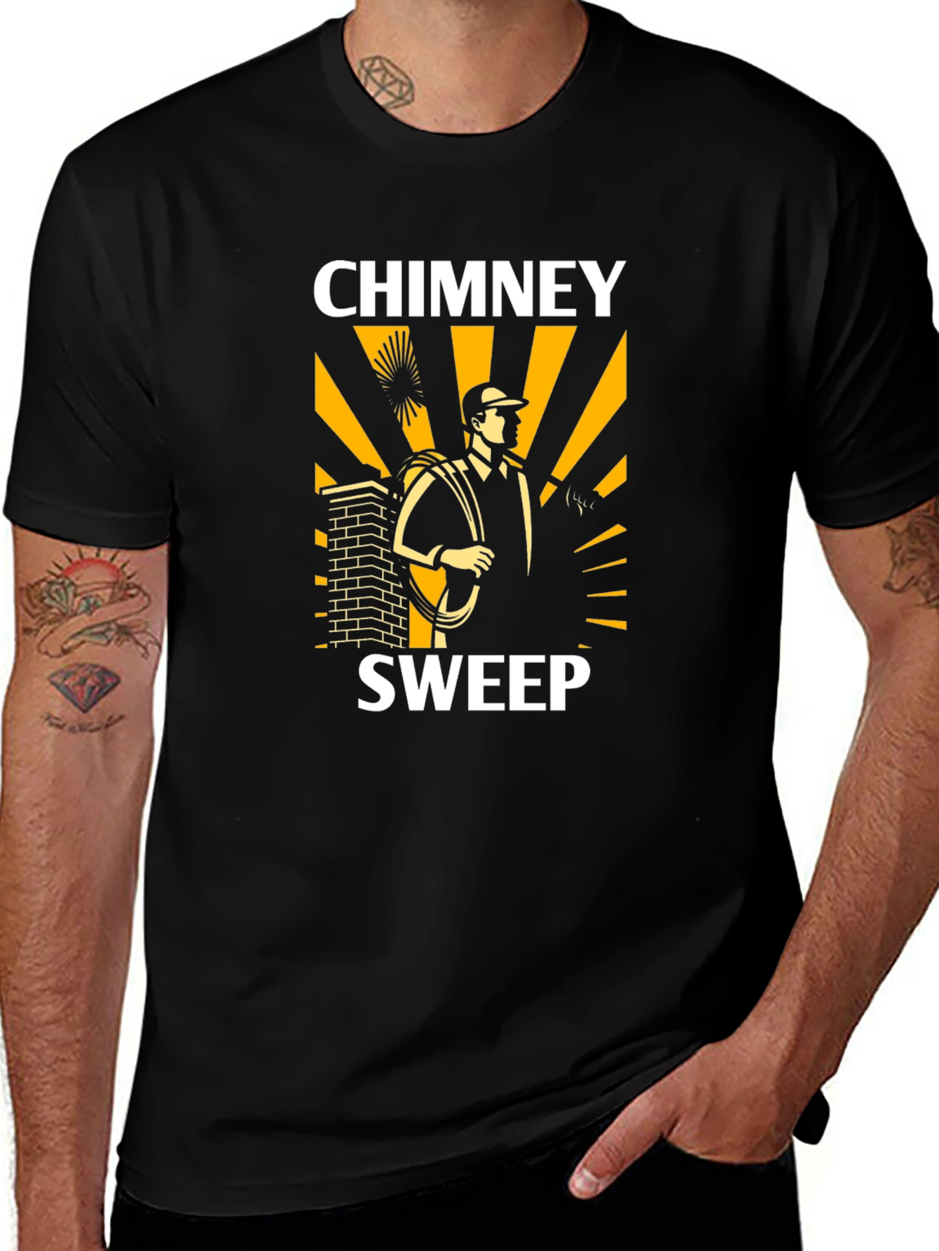 Chimney Sweep Graphic T-Shirt - Novelty Tee
