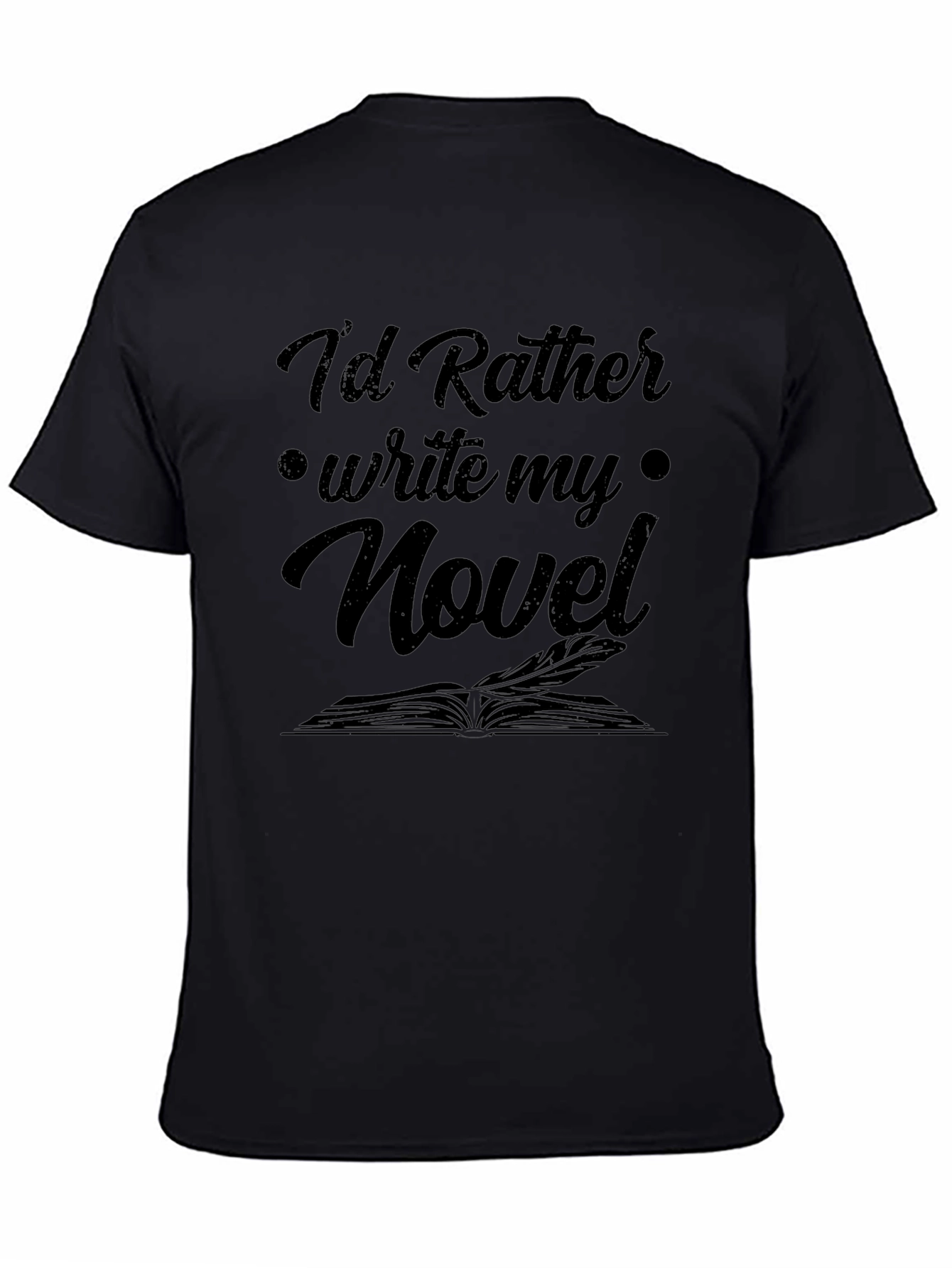 Writer Novel Black T-Shirt