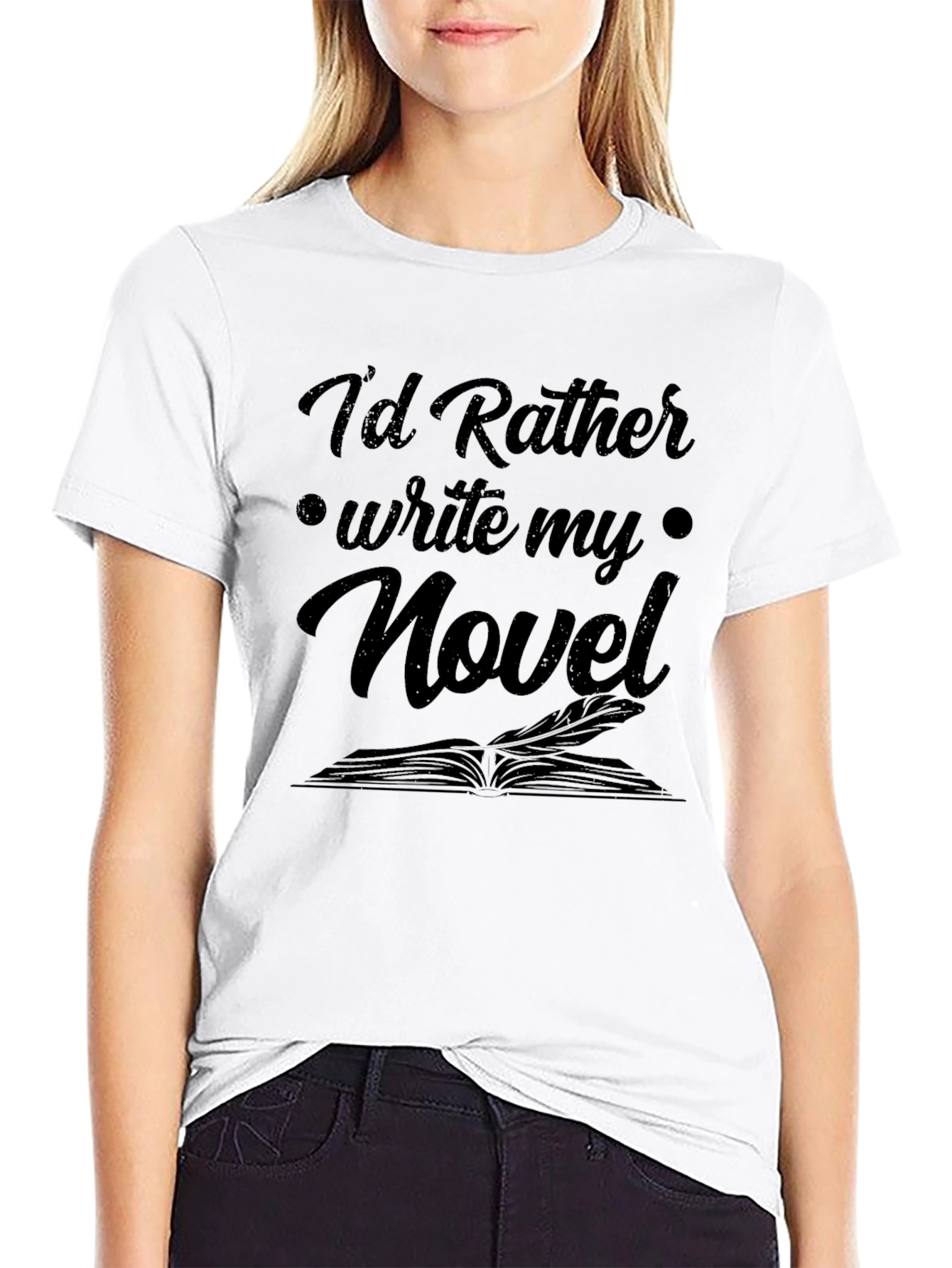 Writer Novel Black T-Shirt