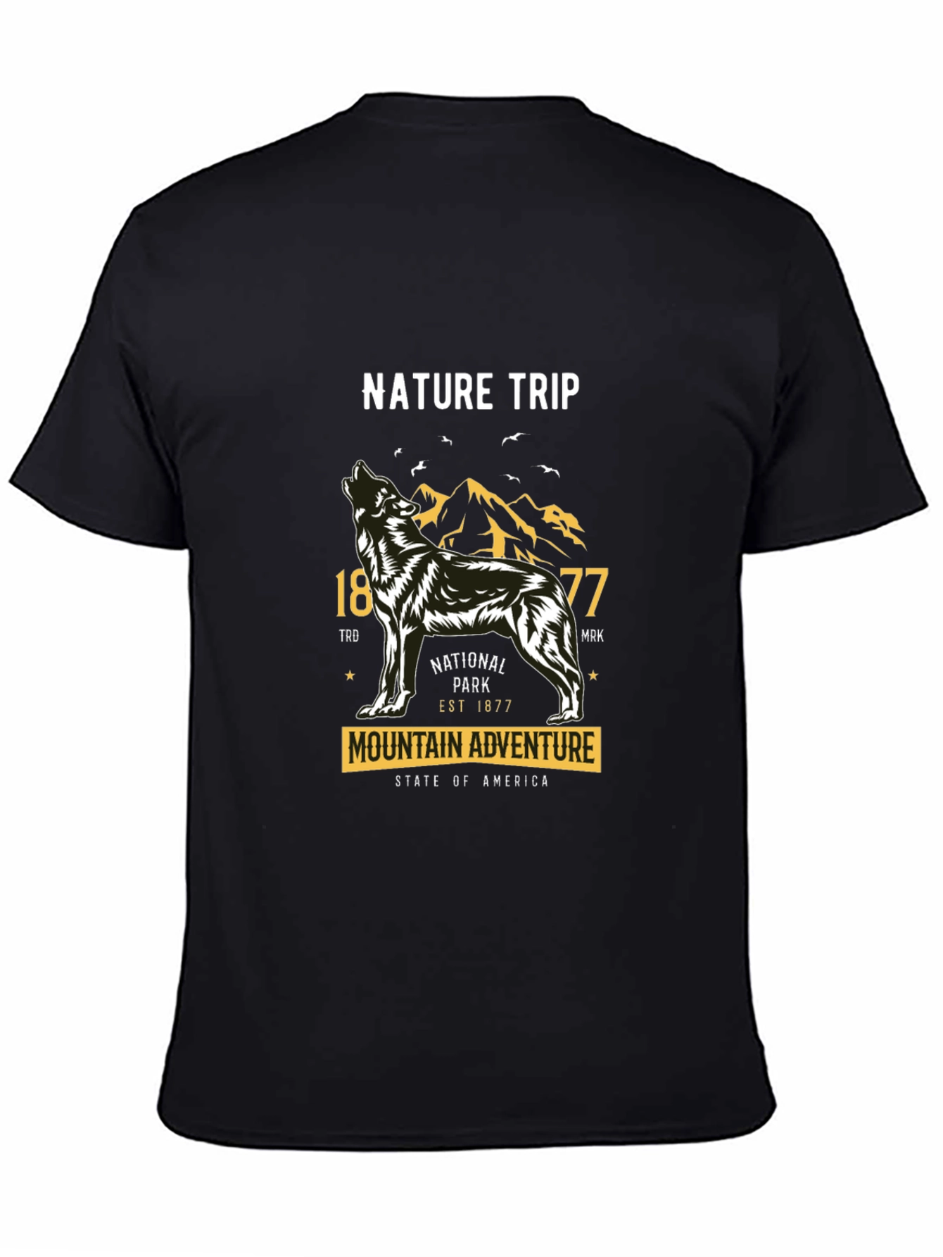 Nature Trip Wolf Graphic T-Shirt