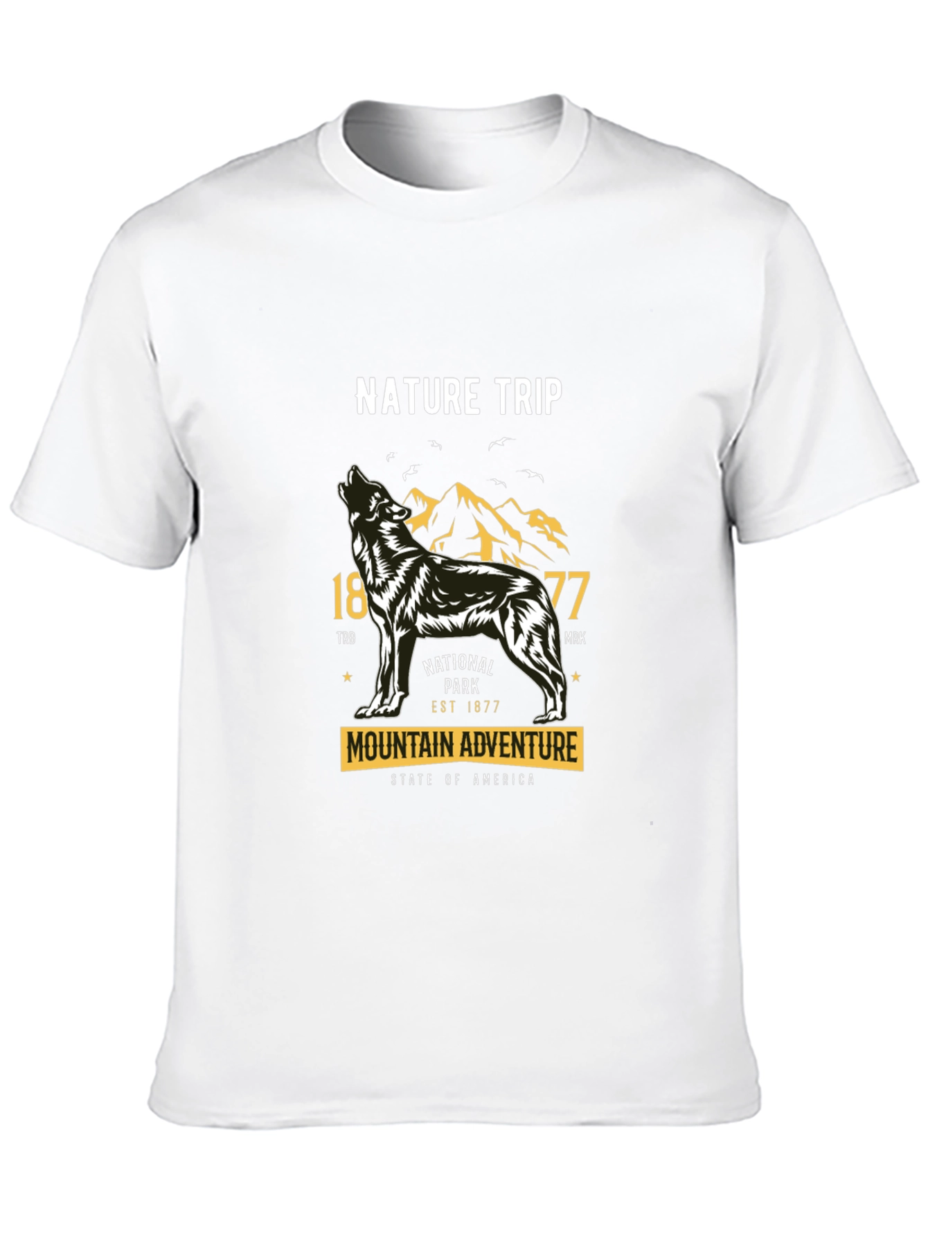 Nature Trip Wolf Graphic T-Shirt