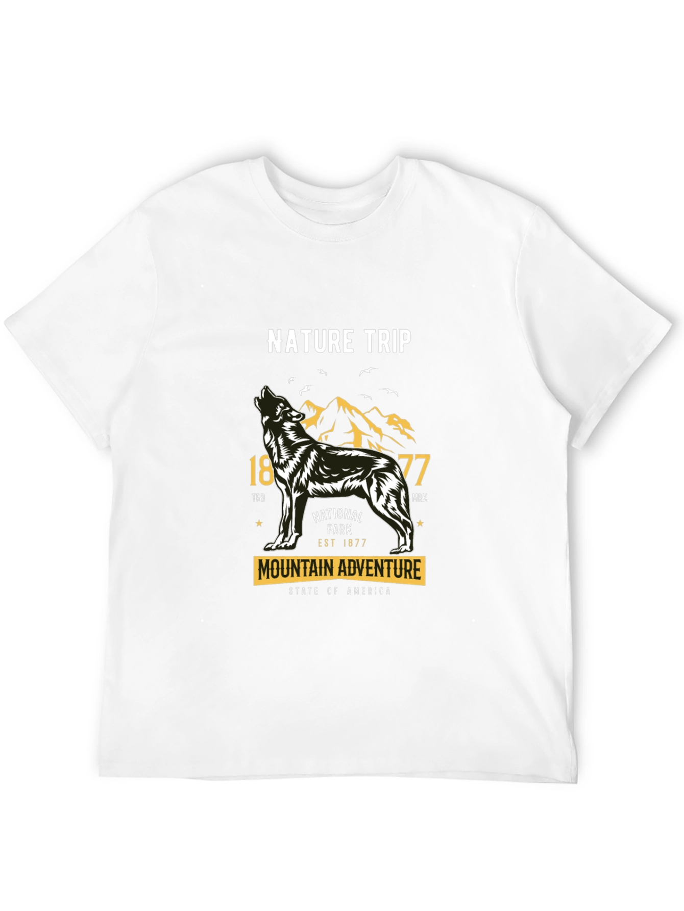 Nature Trip Wolf Graphic T-Shirt