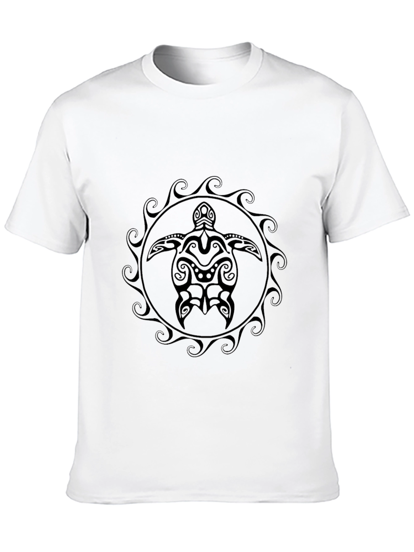 Tribal Turtle Graphic Tee - Black