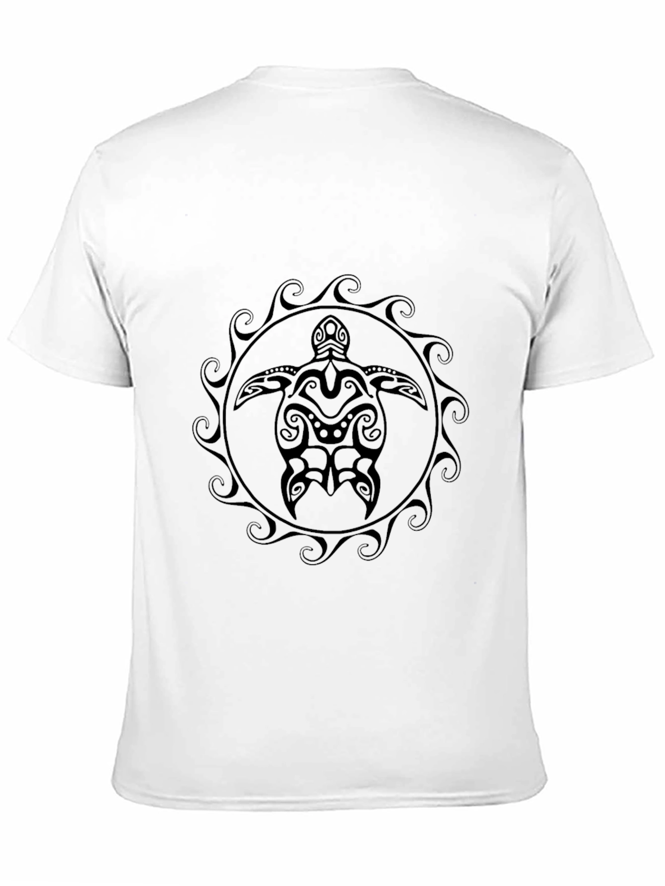 Tribal Turtle Graphic Tee - Black