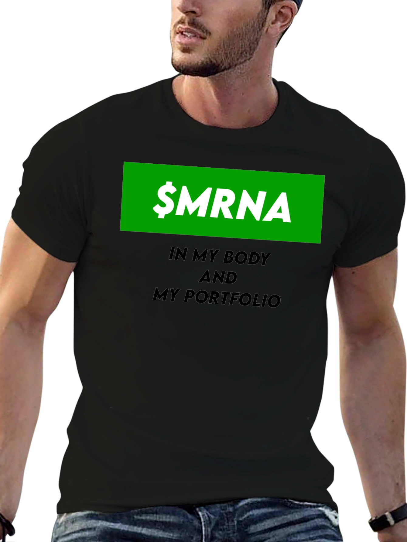 $MRNA Stock in My Body & Portfolio T-Shirt