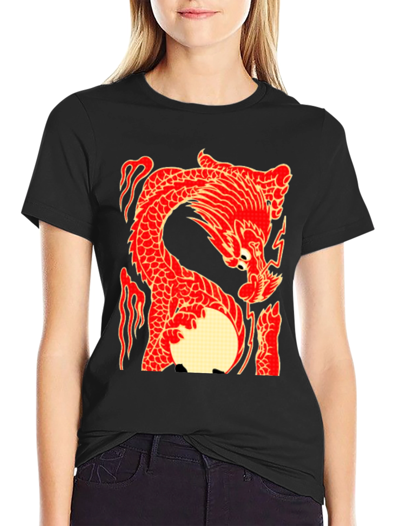 Dragon Graphic T-Shirt - Black