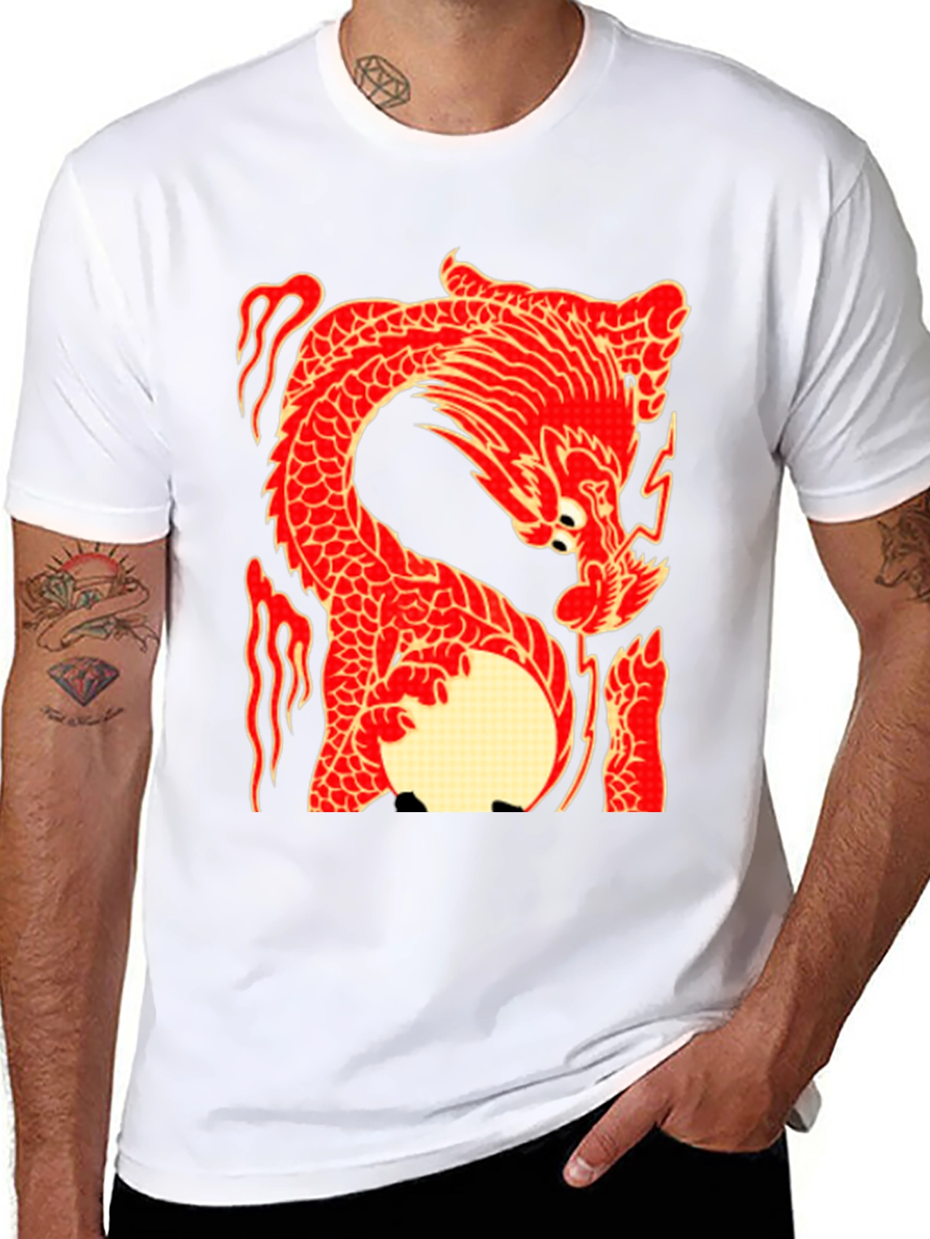 Dragon Graphic T-Shirt - Black