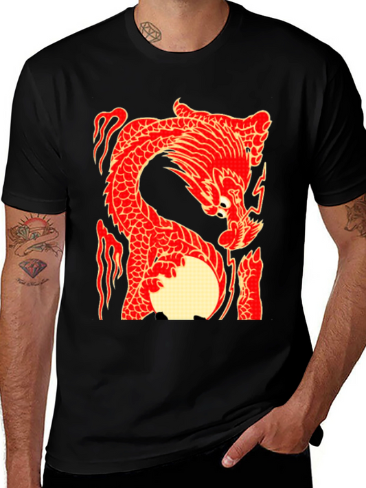 Dragon Graphic T-Shirt - Black