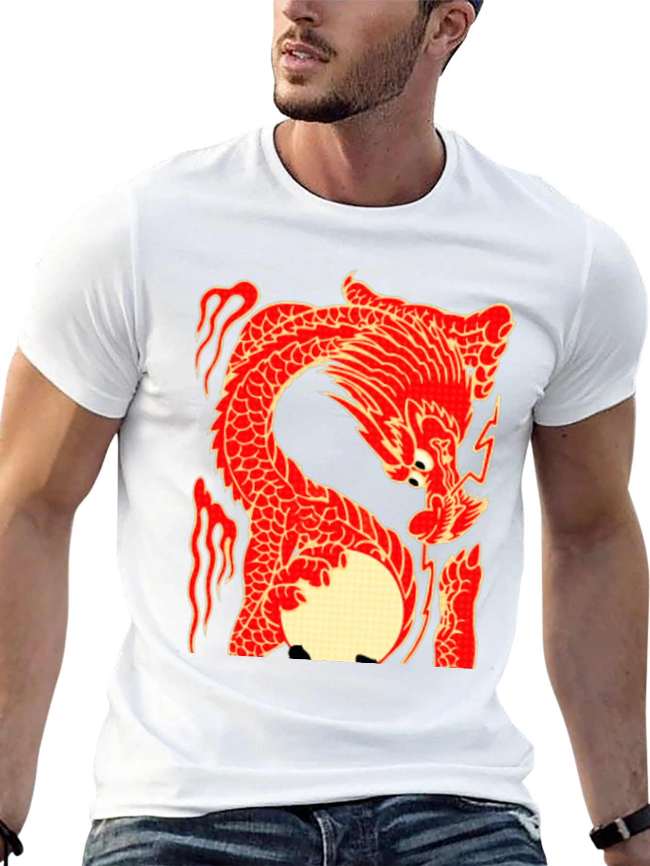 Dragon Graphic T-Shirt - Black