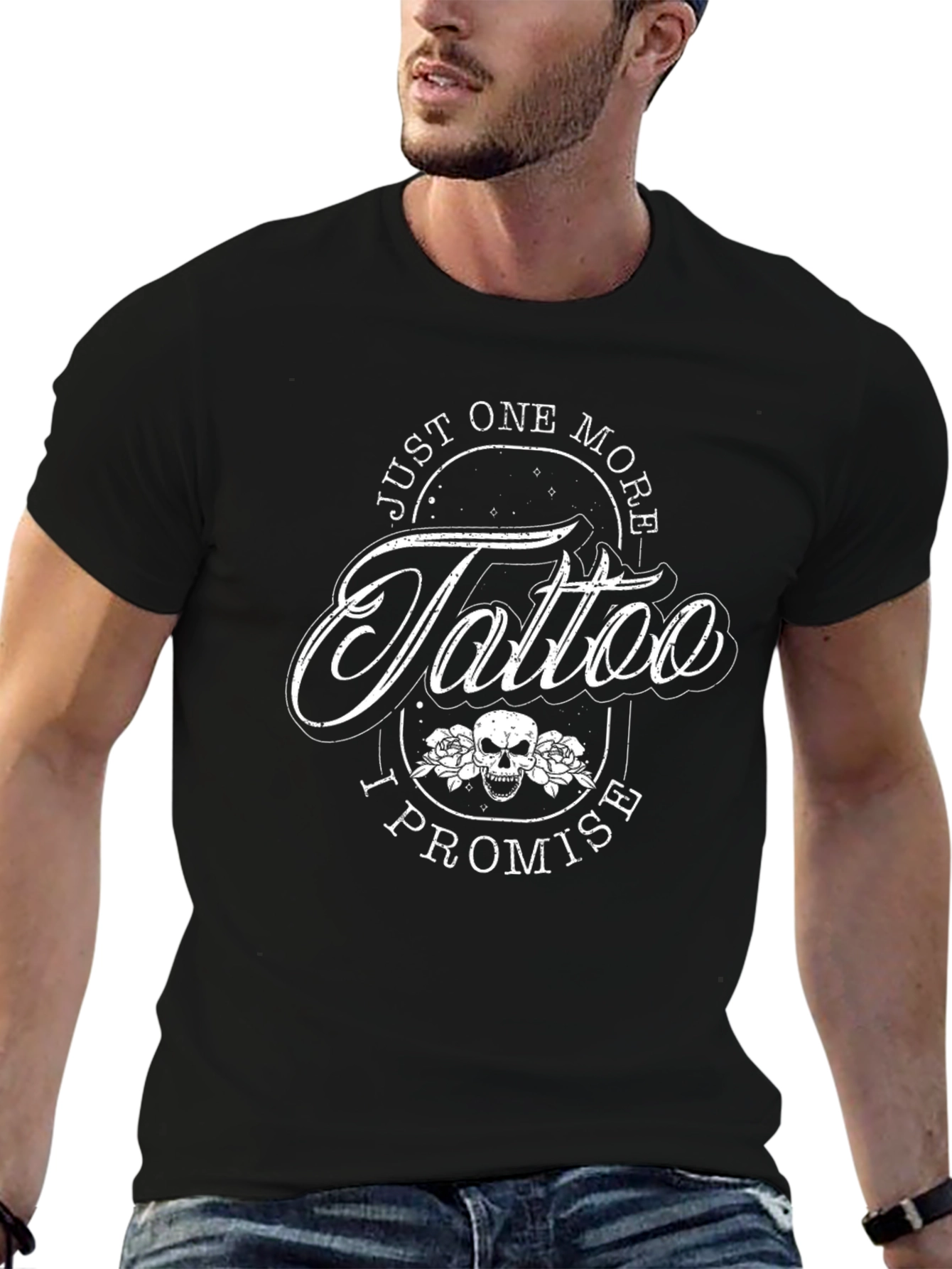Just One More Tattoo T-Shirt - Black