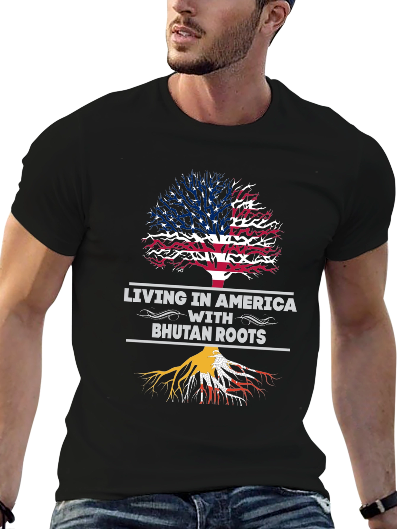 America Bhutan Roots Graphic Tee