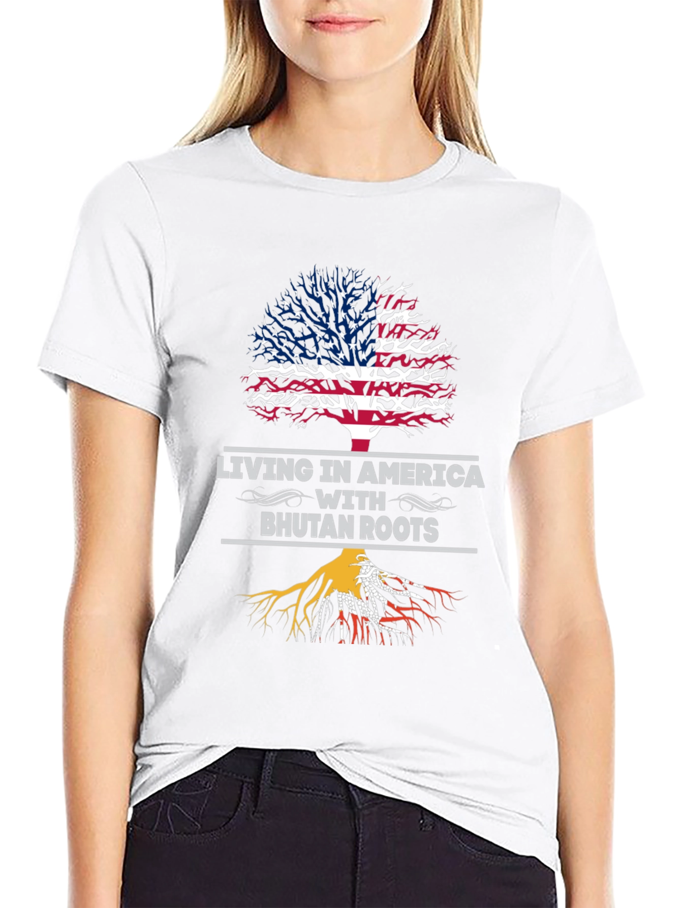 America Bhutan Roots Graphic Tee