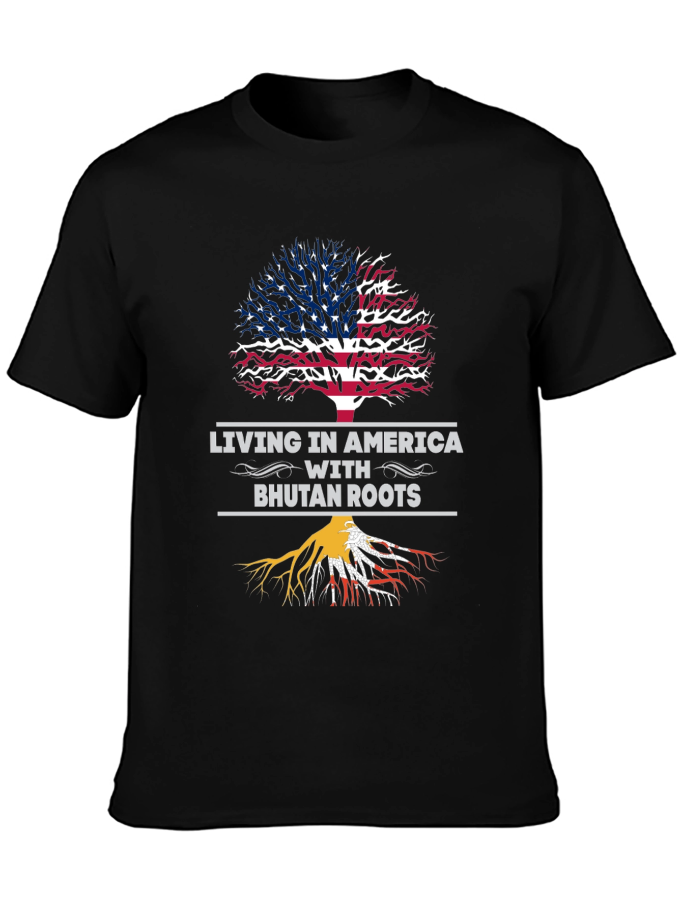 America Bhutan Roots Graphic Tee